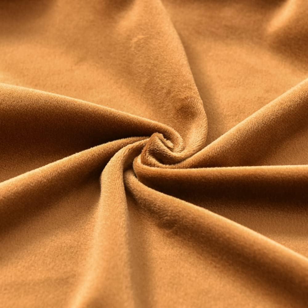 Funda de Silla Sin Brazos JIAN YA NA Terciopelo Camel