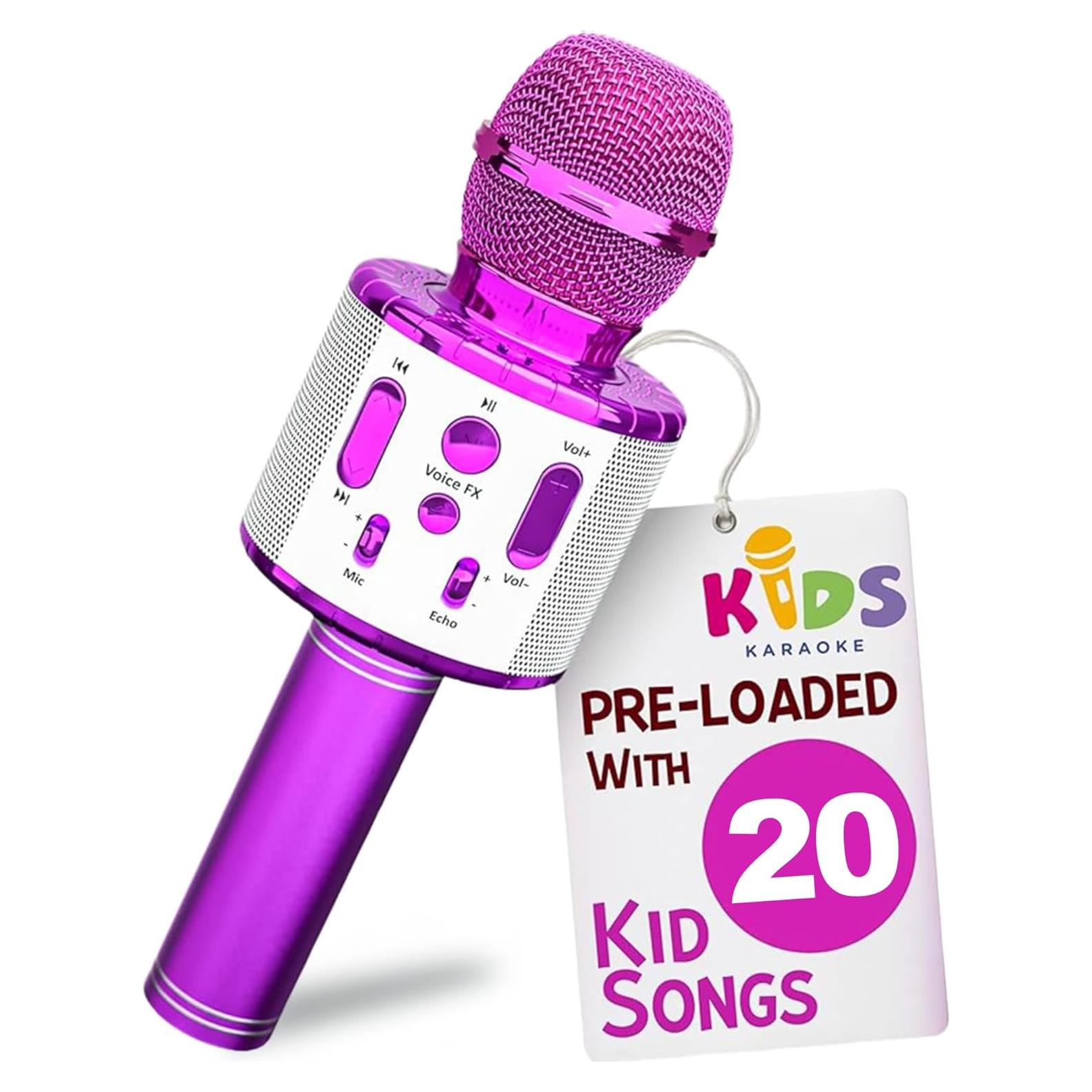 Micrófono de Karaoke Move2Play para Niños | Bluetooth y Efectos