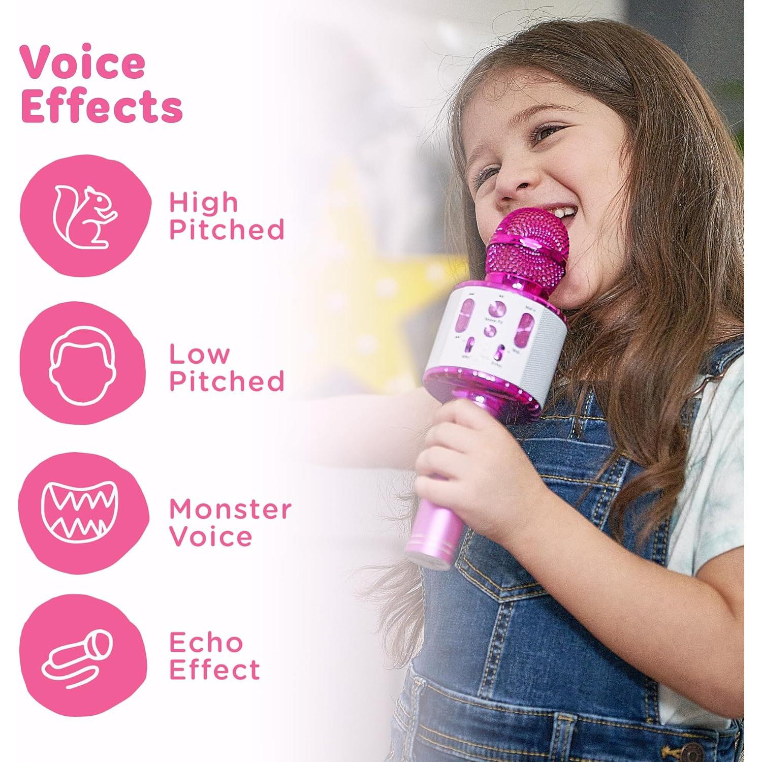 Micrófono de Karaoke Move2Play para Niños | Bluetooth y Efectos