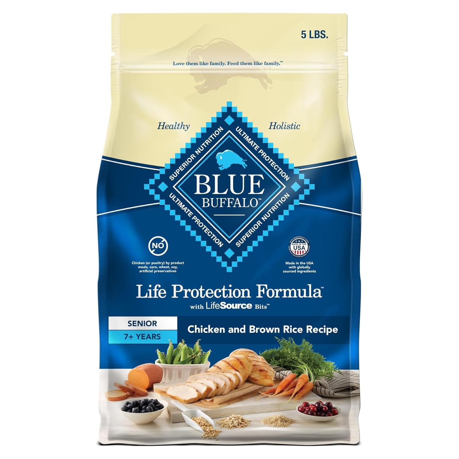 Alimento para Perros Mayores Blue Buffalo 2.27 kg Pollo y Arroz