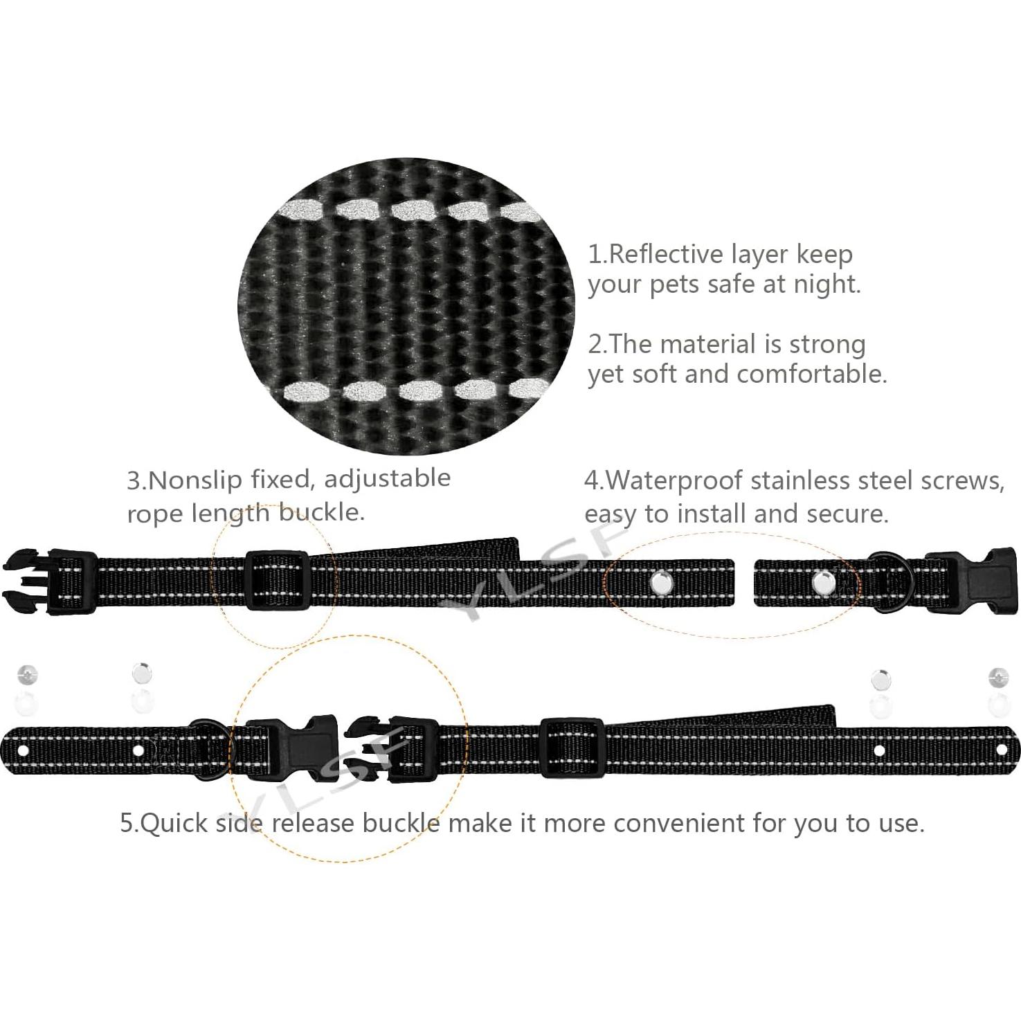 Correa de Reemplazo Nylon 2mm YLSF para Collar Entrenamiento Perro