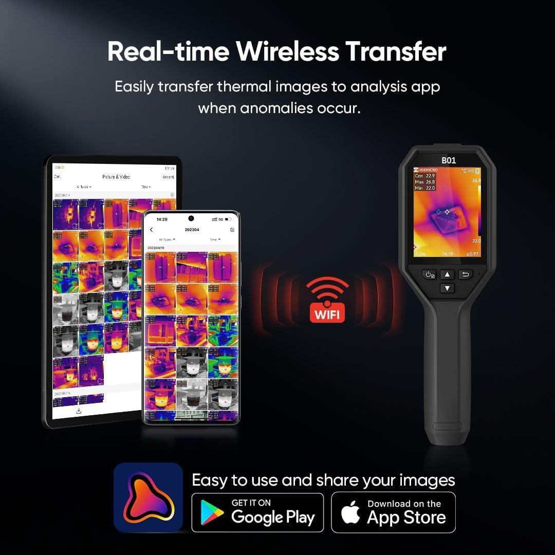 Cámara Térmica HIKMICRO B01 320x240 WiFi 3.2" LCD