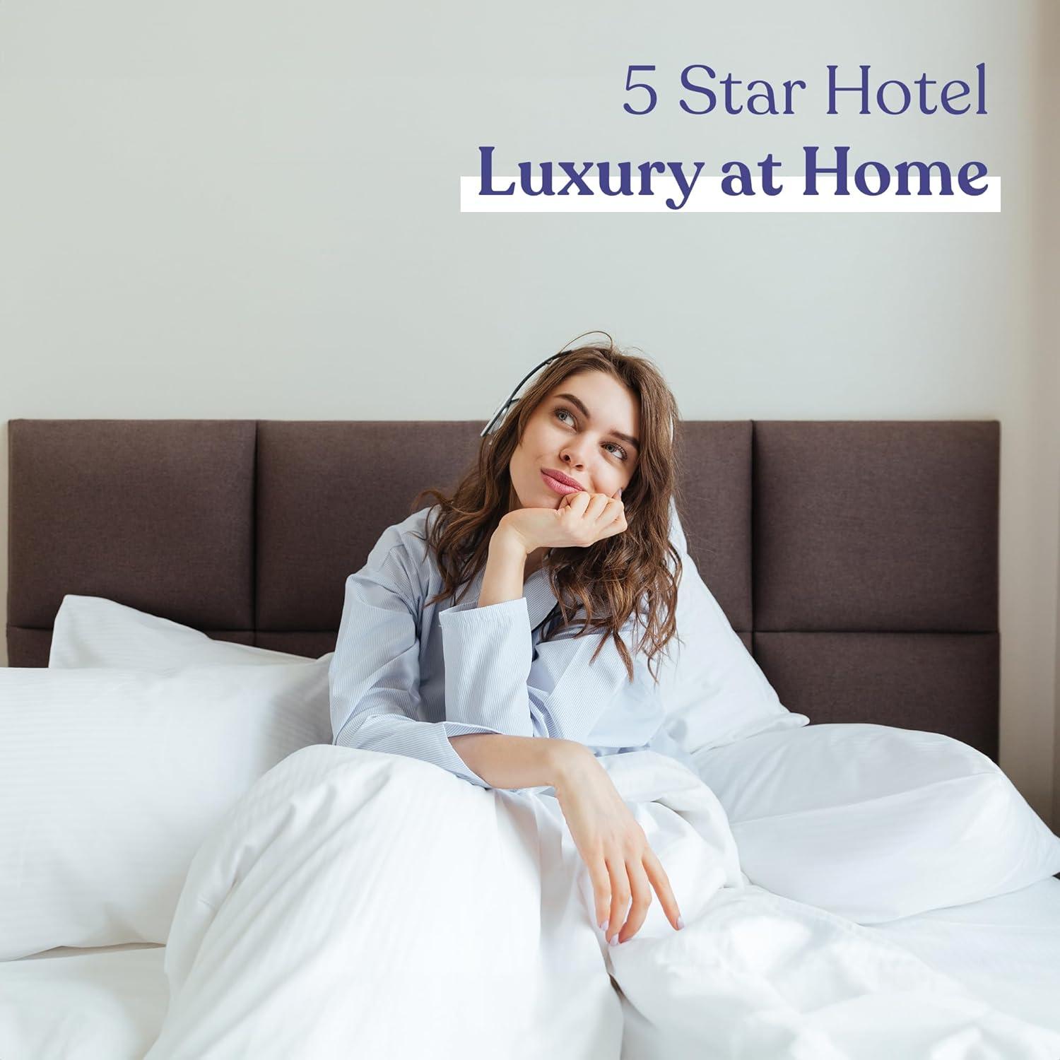 Cojín FluffCo Zen Fluff Queen - Alternativa a Plumas 300 Hilos