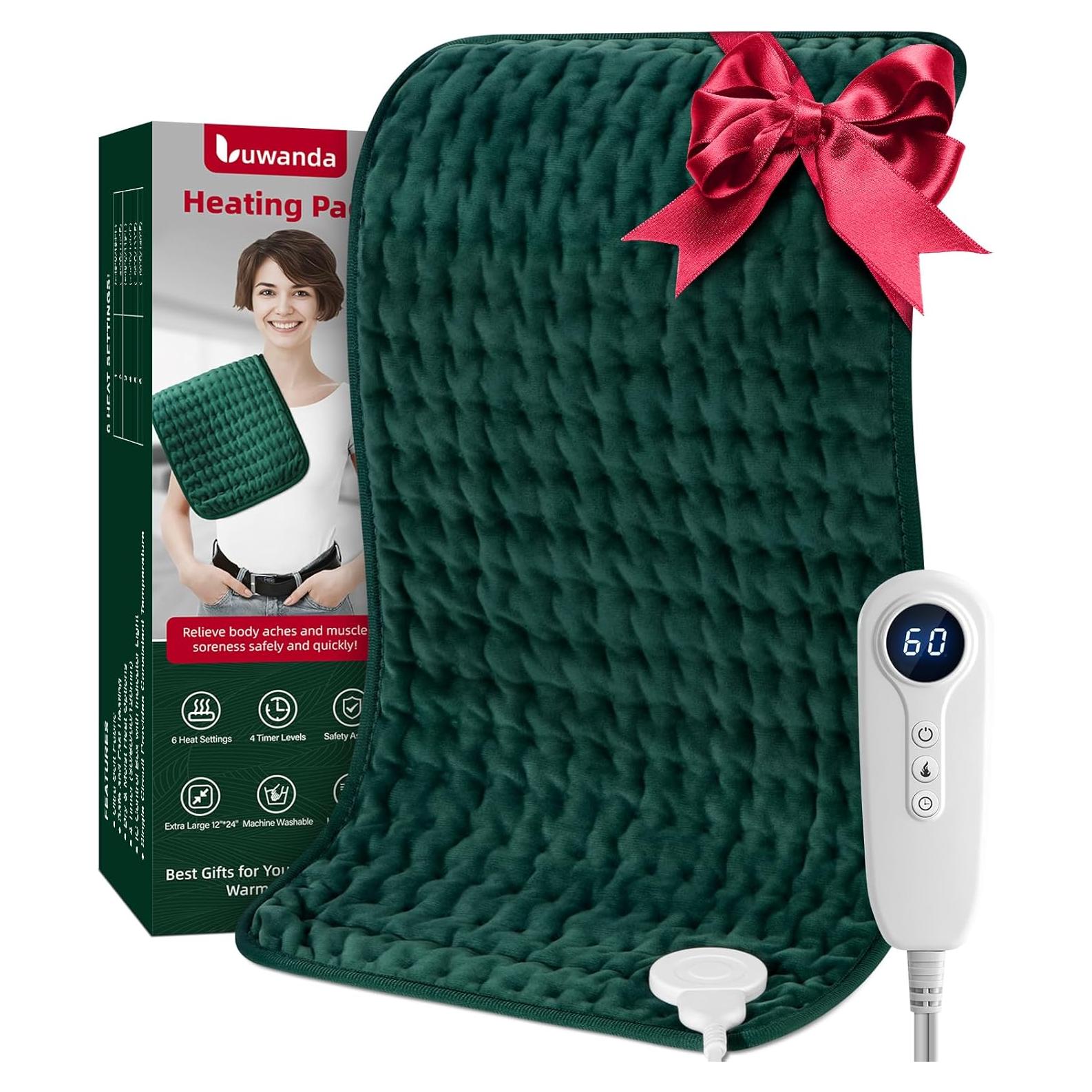 Almohadilla Calefactora LUWANDA 30x60 cm para Alivio del Dolor