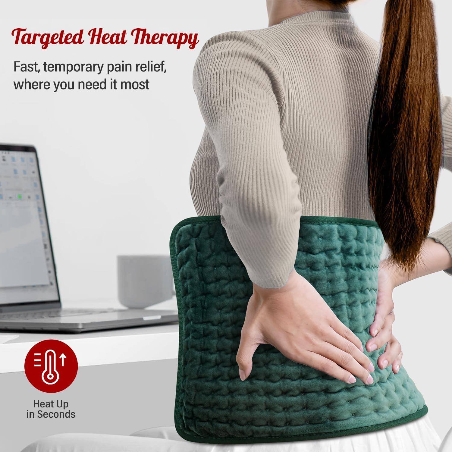 Almohadilla Calefactora LUWANDA 30x60 cm para Alivio del Dolor