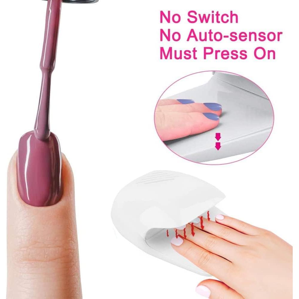 Secador de Uñas Portátil EYX Formula Blanco 16x11.5cm