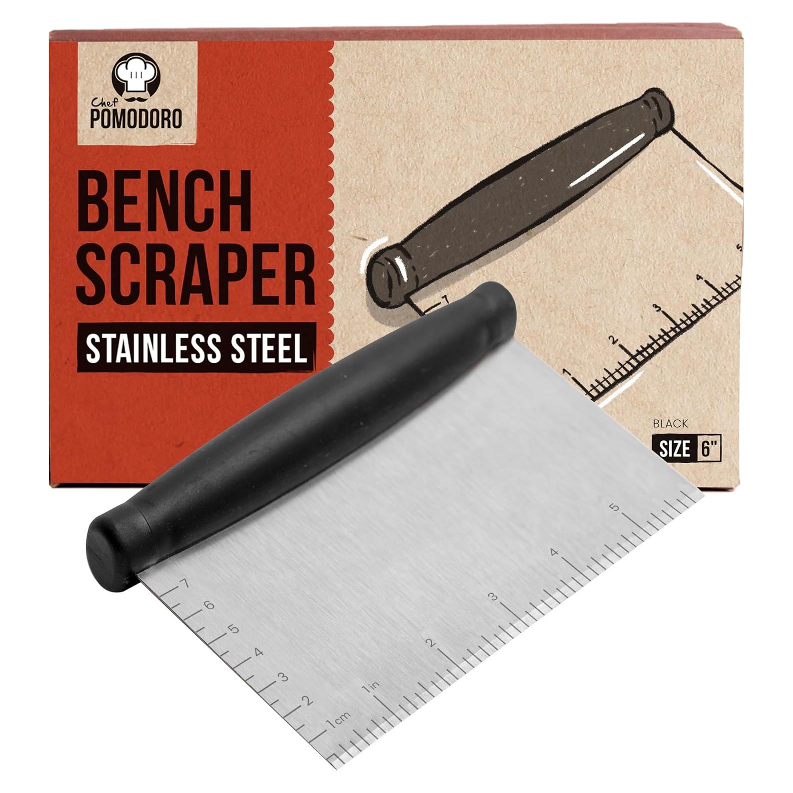 Raspador de Banco Chef Pomodoro Acero Inoxidable 15.24 cm