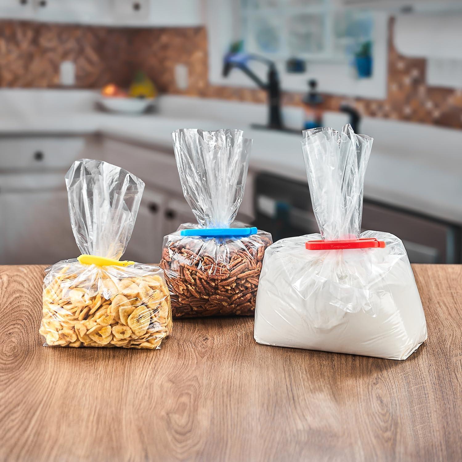 Clips de Sellado de Bolsas Keenpioneer, Paquete de 32, 7.6cm y 10.2cm