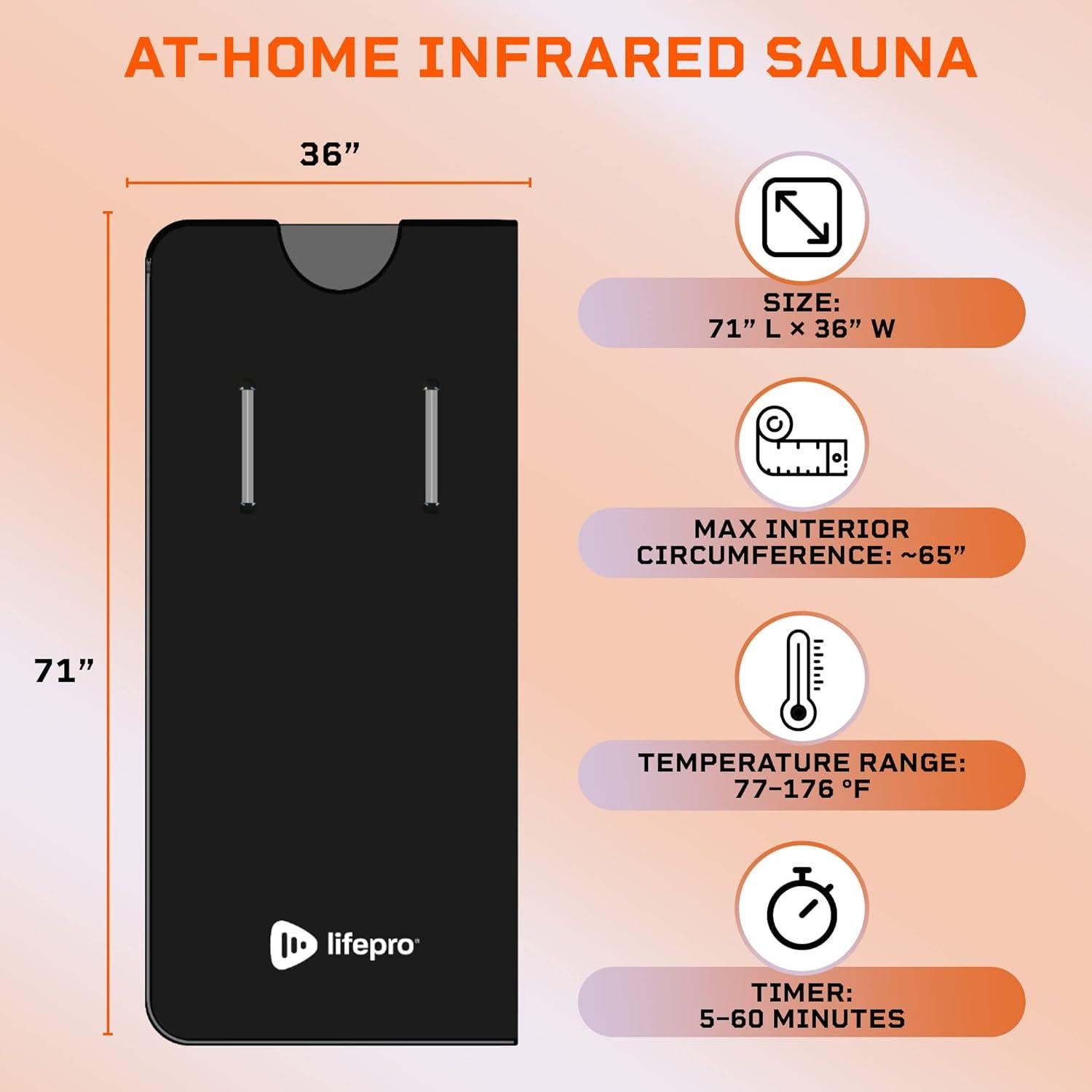 Manta de Sauna Infrarroja LifePro RejuvaWrap X 7.26 kg