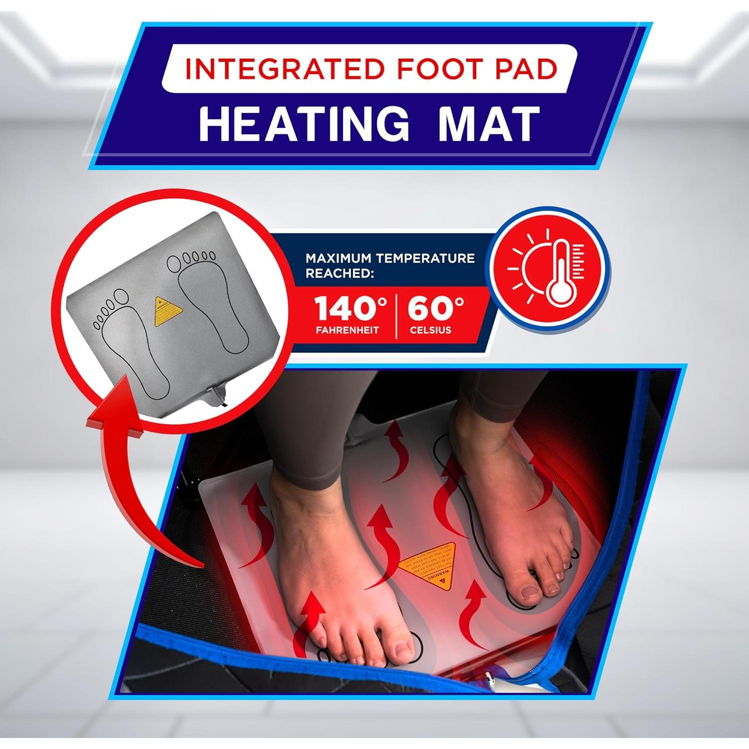 Sauna Infrarroja Plegable Topmaster 1050W 60°C para Hogar