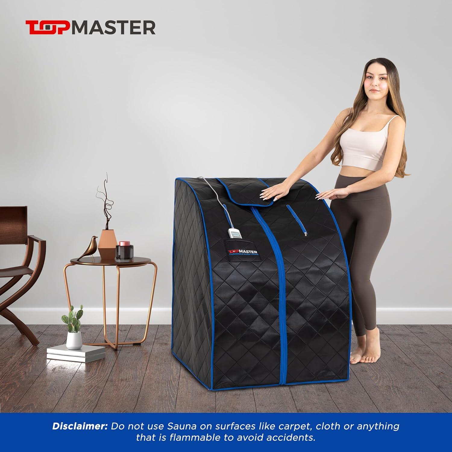 Sauna Infrarroja Plegable Topmaster 1050W 60°C para Hogar