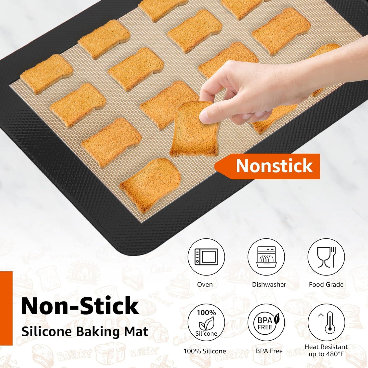 Tapete de Silicona para Hornear 30x30cm Sun3drucker Negro