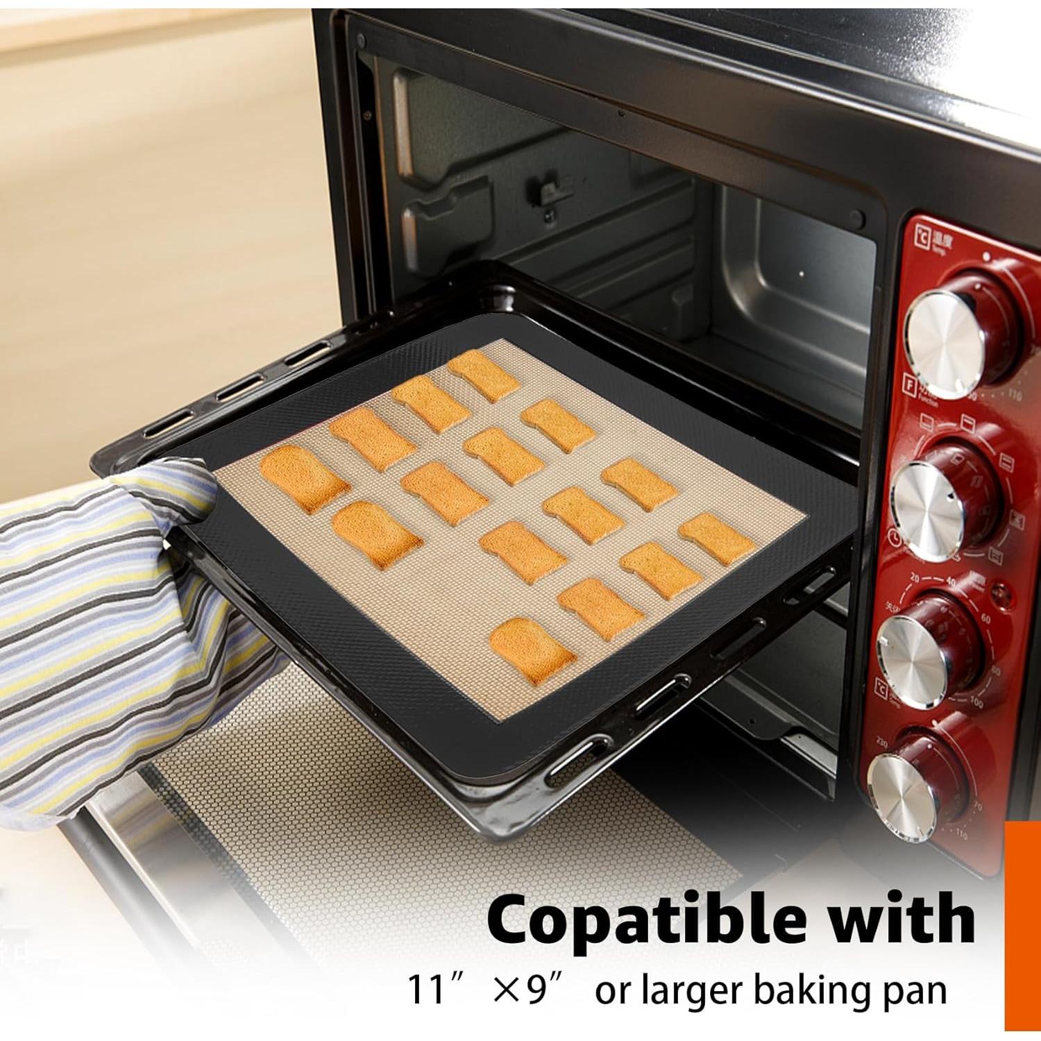 Tapete de Silicona para Hornear 30x30cm Sun3drucker Negro