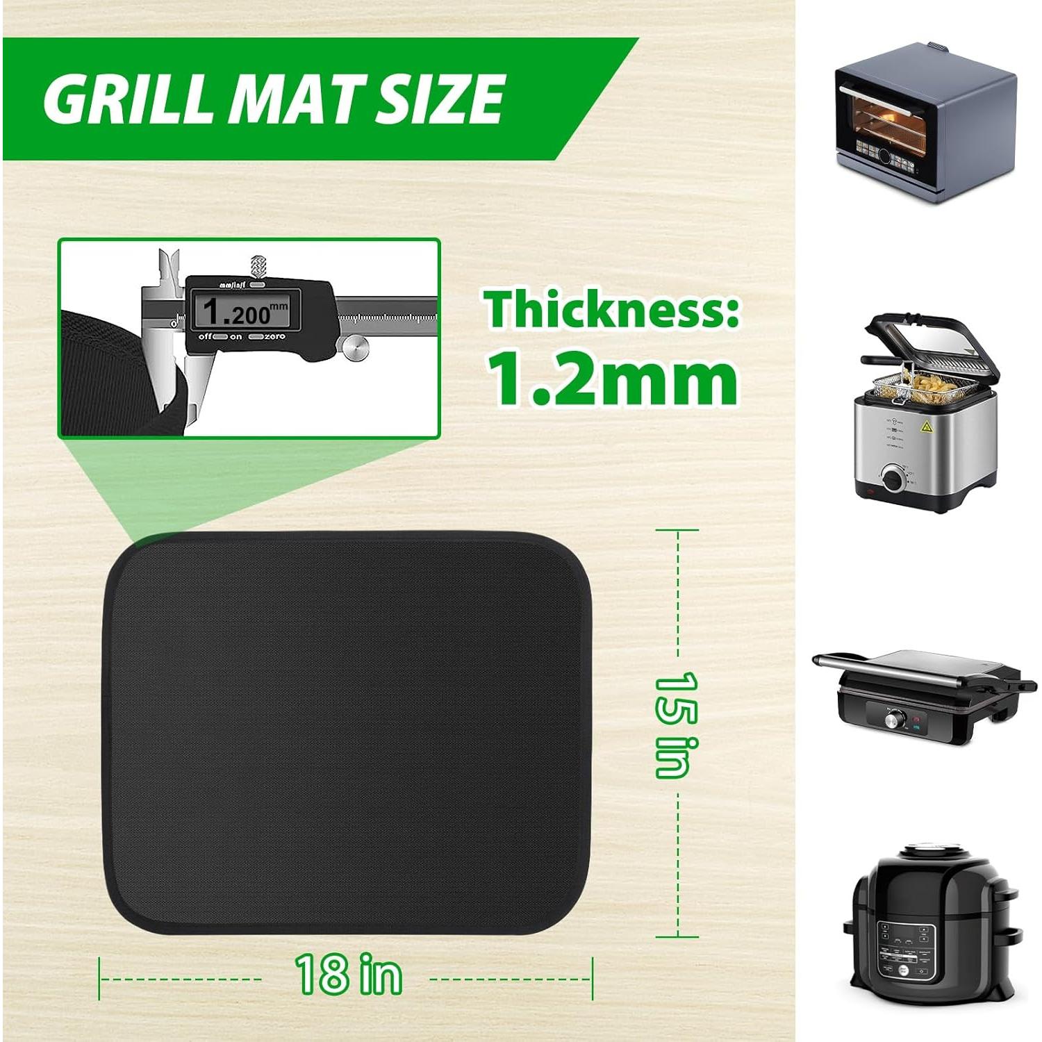 Alfombrilla para Parrilla Boribim 27.7x19.2cm Ignífuga y Resistente