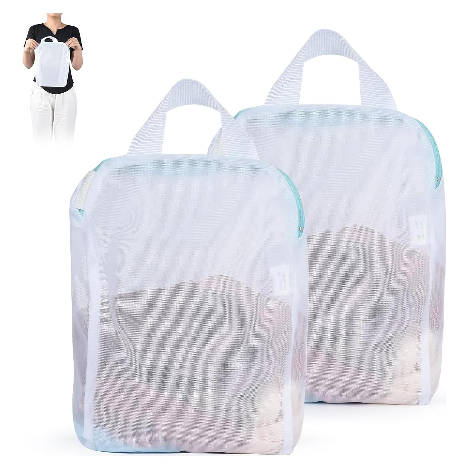 Bolsas de Lavandería OTraki 25.4x30.5 cm 2 Pcs Malla Delicados