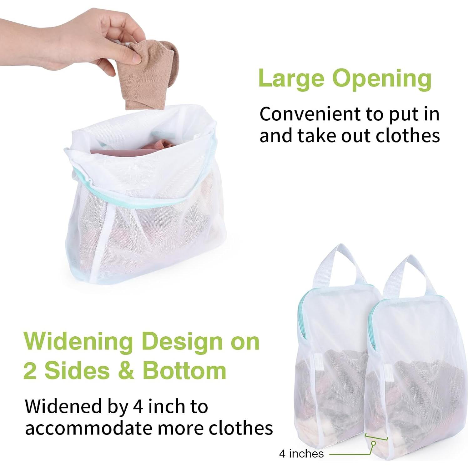 Bolsas de Lavandería OTraki 25.4x30.5 cm 2 Pcs Malla Delicados