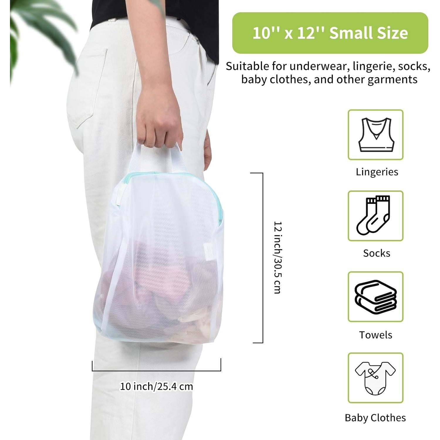 Bolsas de Lavandería OTraki 25.4x30.5 cm 2 Pcs Malla Delicados