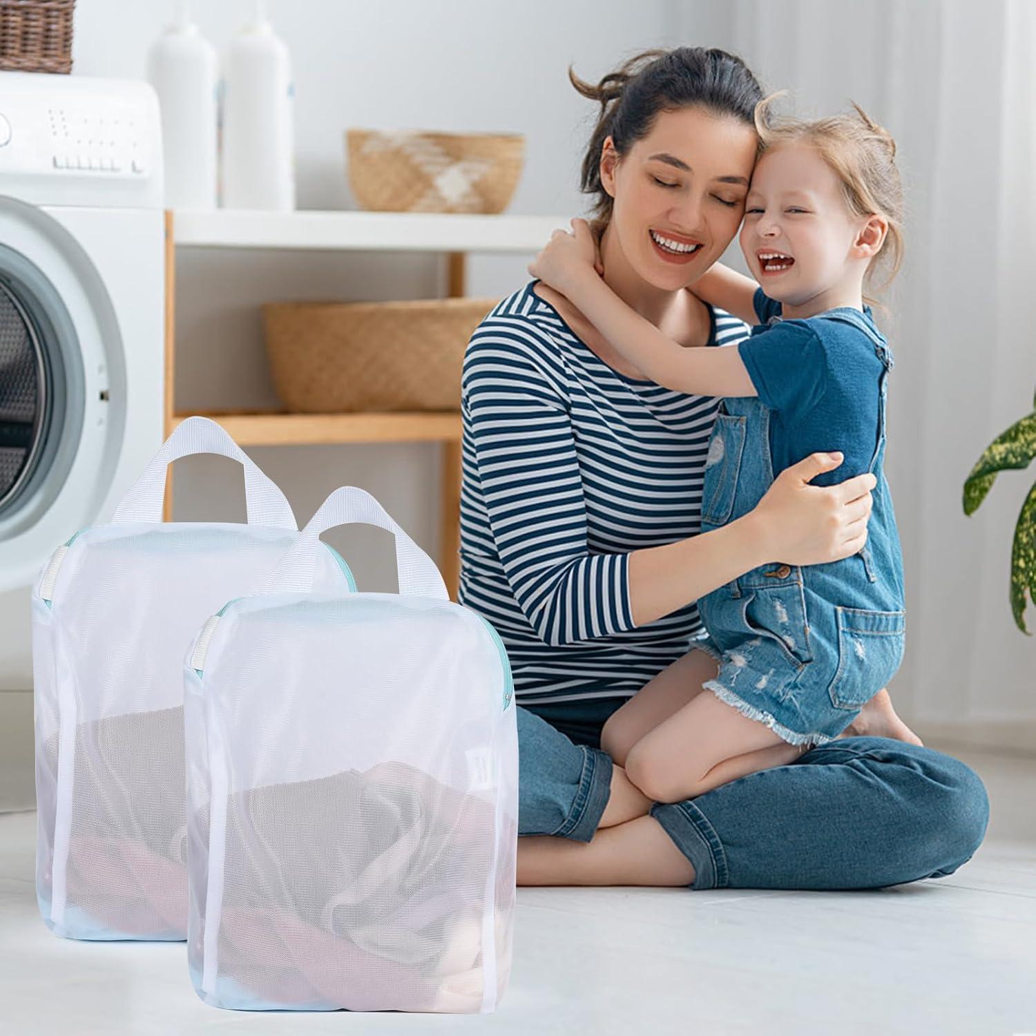 Bolsas de Lavandería OTraki 25.4x30.5 cm 2 Pcs Malla Delicados