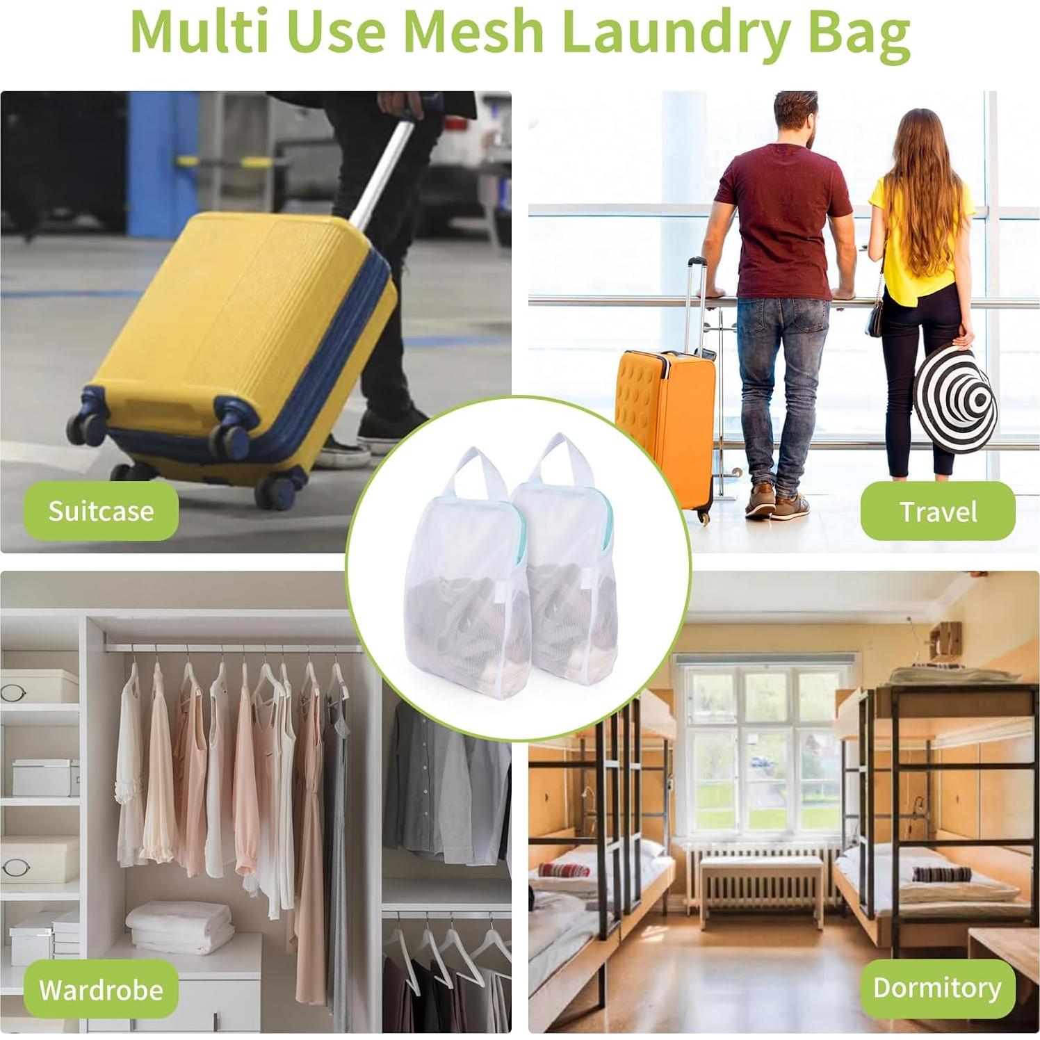 Bolsas de Lavandería OTraki 25.4x30.5 cm 2 Pcs Malla Delicados