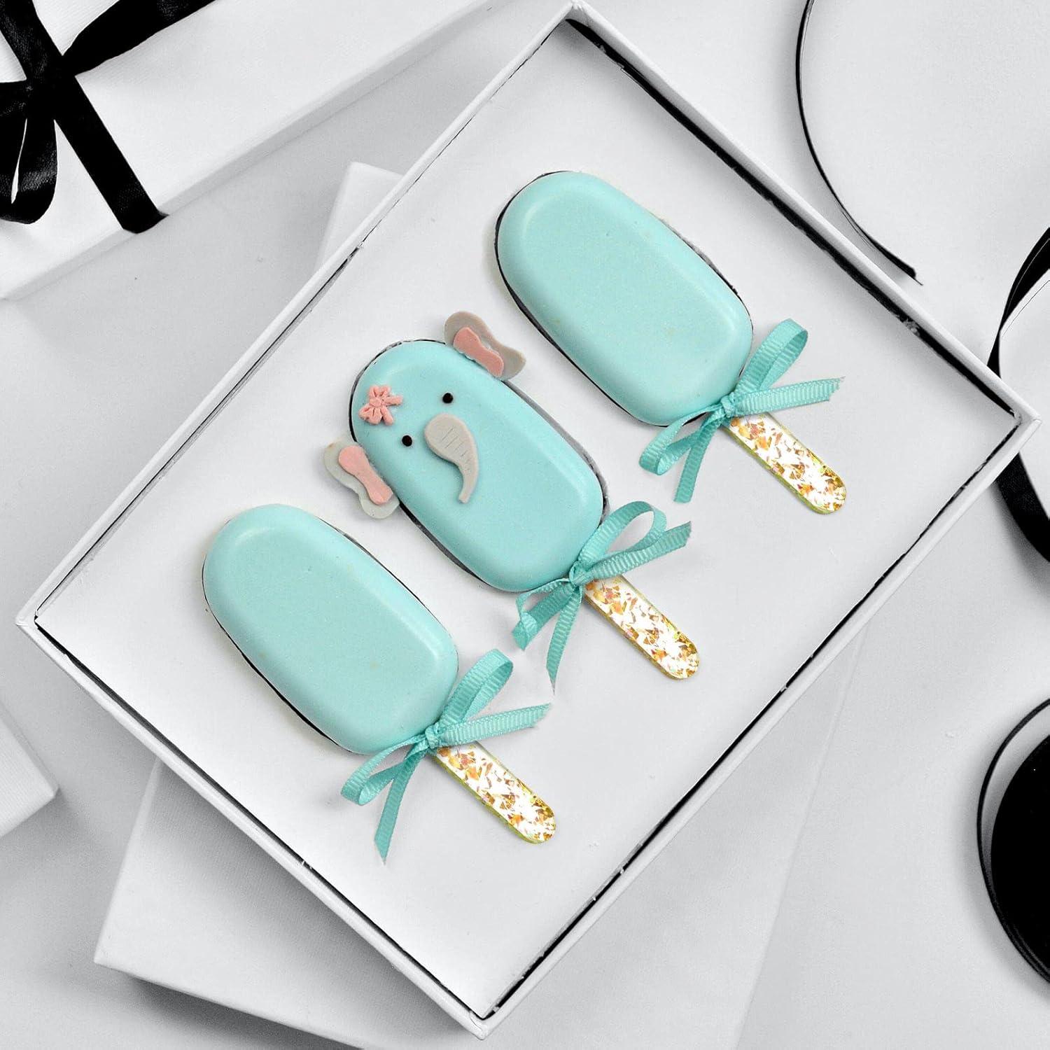 Palitos de Acrílico Reutilizables Geiserailie 40 Piezas 11.43 cm Oro