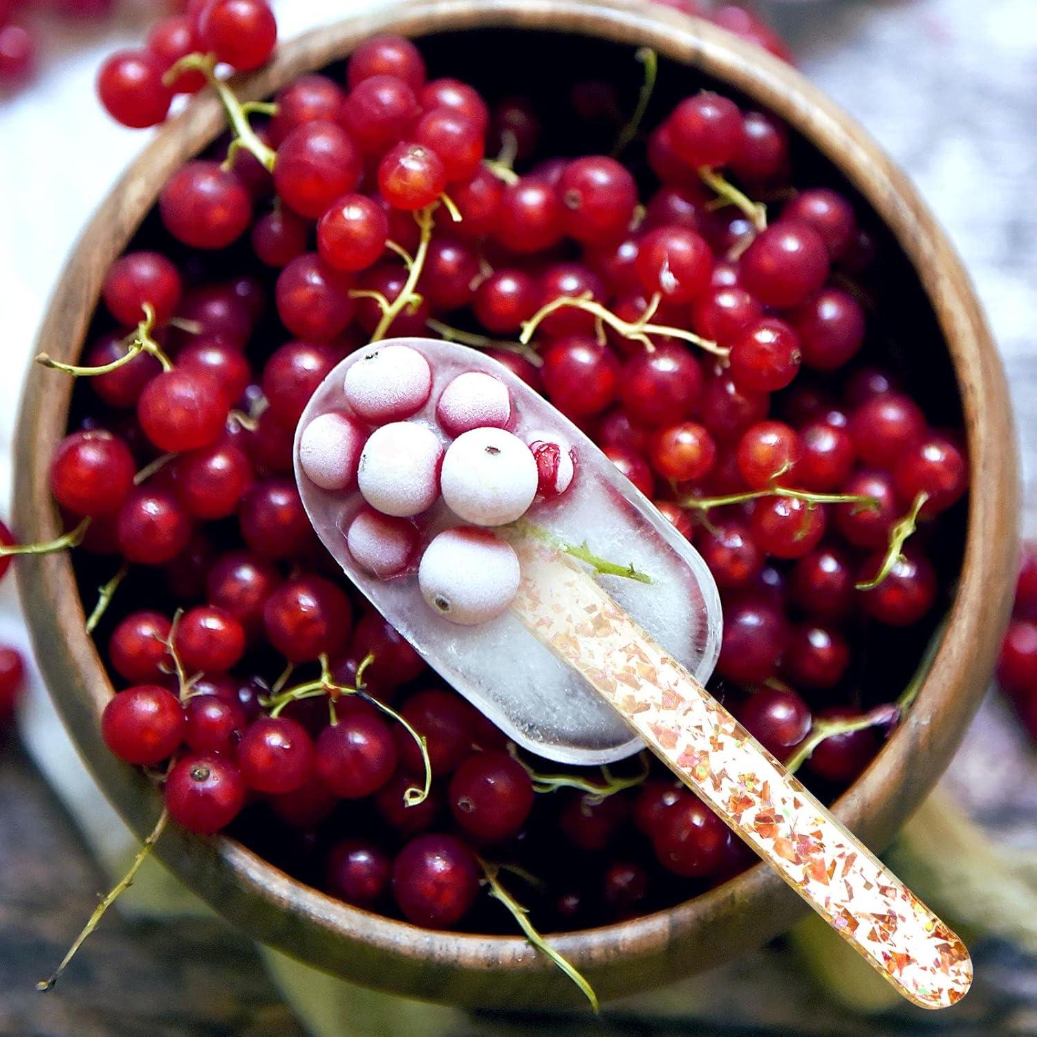 Palitos de Acrílico Reutilizables Geiserailie 40 Piezas 11.43 cm Oro