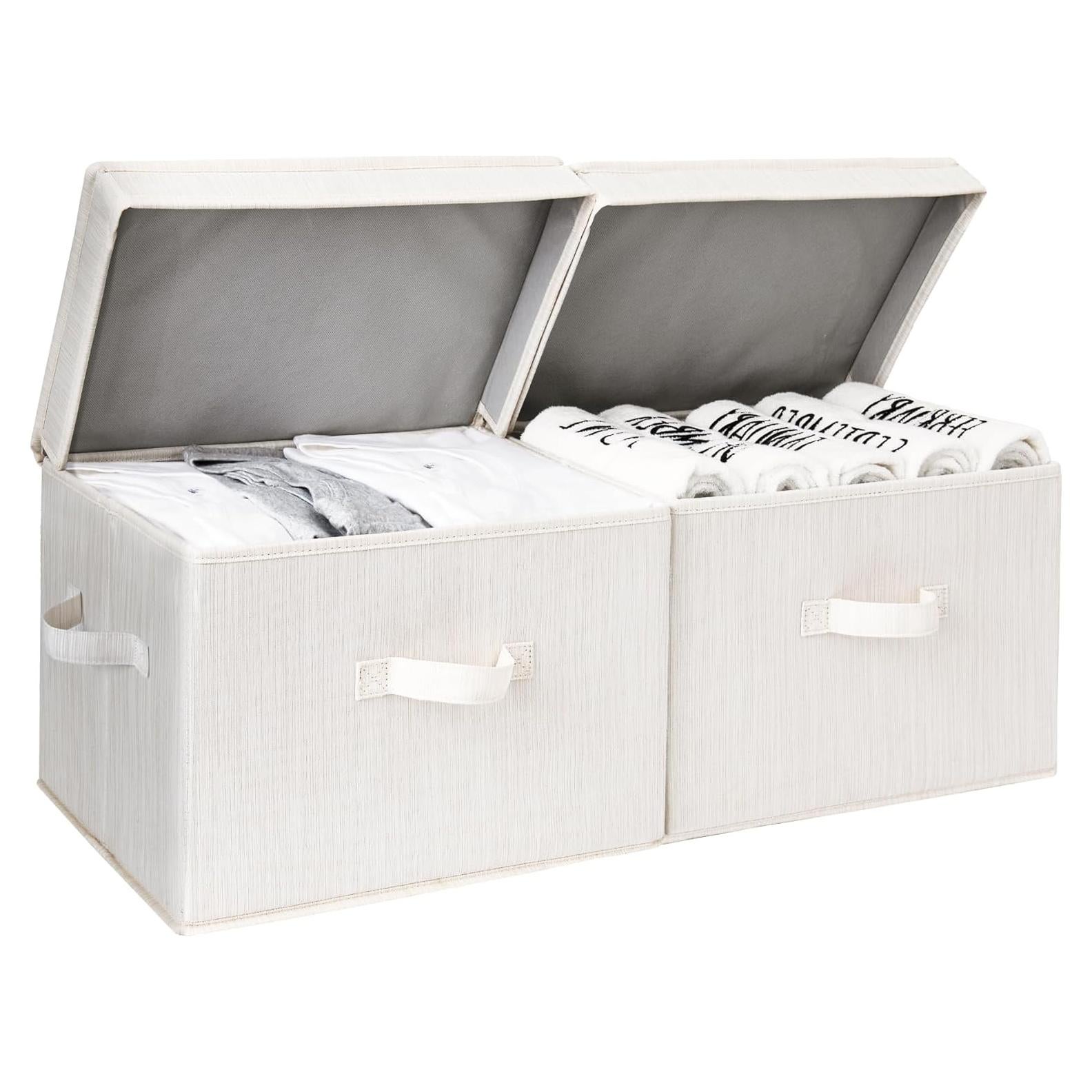 Cajas de Almacenamiento StorageWorks 20L 2-Pack Beige/Blanco/Marfil