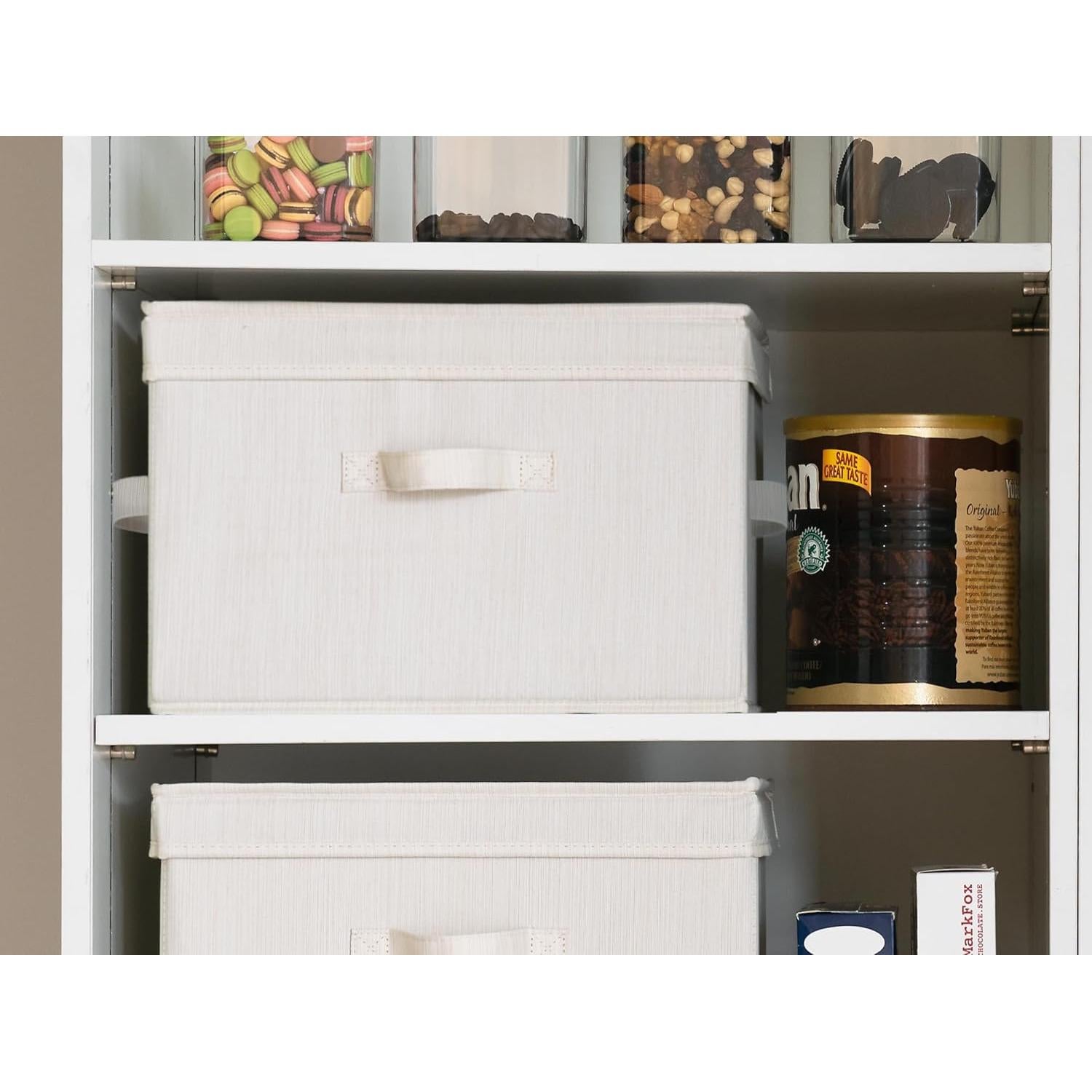 Cajas de Almacenamiento StorageWorks 20L 2-Pack Beige/Blanco/Marfil