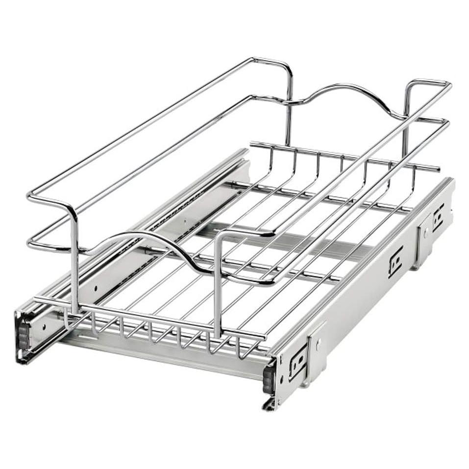 Estante Extraíble Rev-A-Shelf 21.6x45.7cm Cromo Organizador
