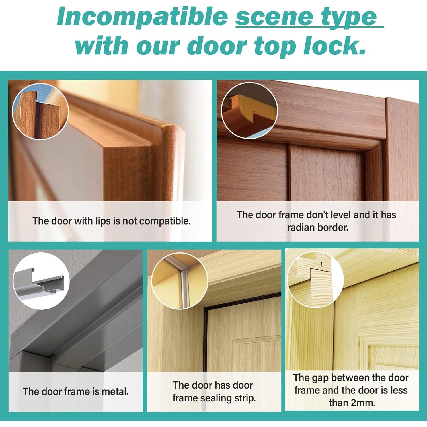 Cerradura Superior de Seguridad Infantil BILLROAD - Metal Resistente