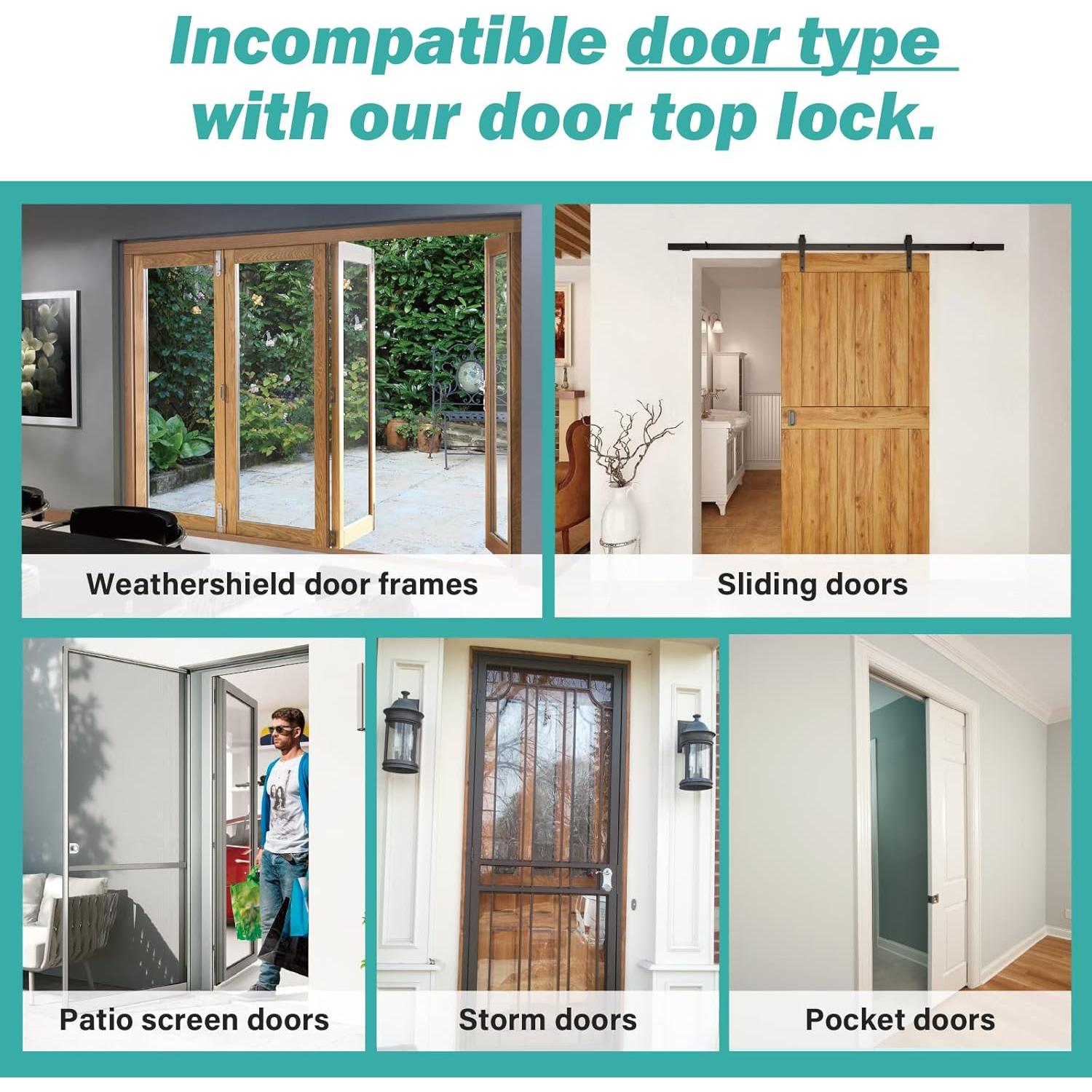 Cerradura Superior de Seguridad Infantil BILLROAD - Metal Resistente