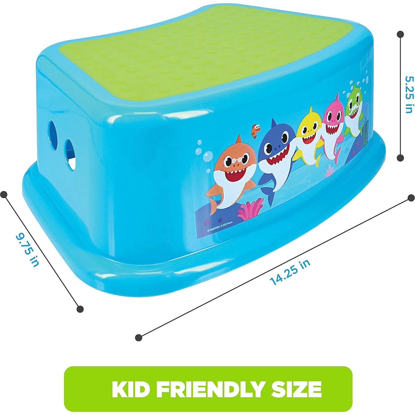 Escalón de Baño Baby Shark PinkFong Antideslizante 36.2x24.1cm