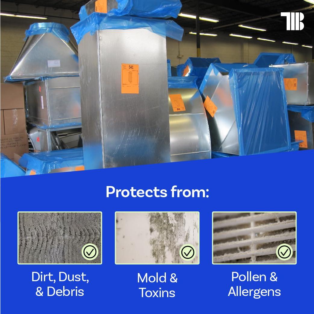 Película Protectora para Conductos TapeManBlue 61m x 61cm Azul