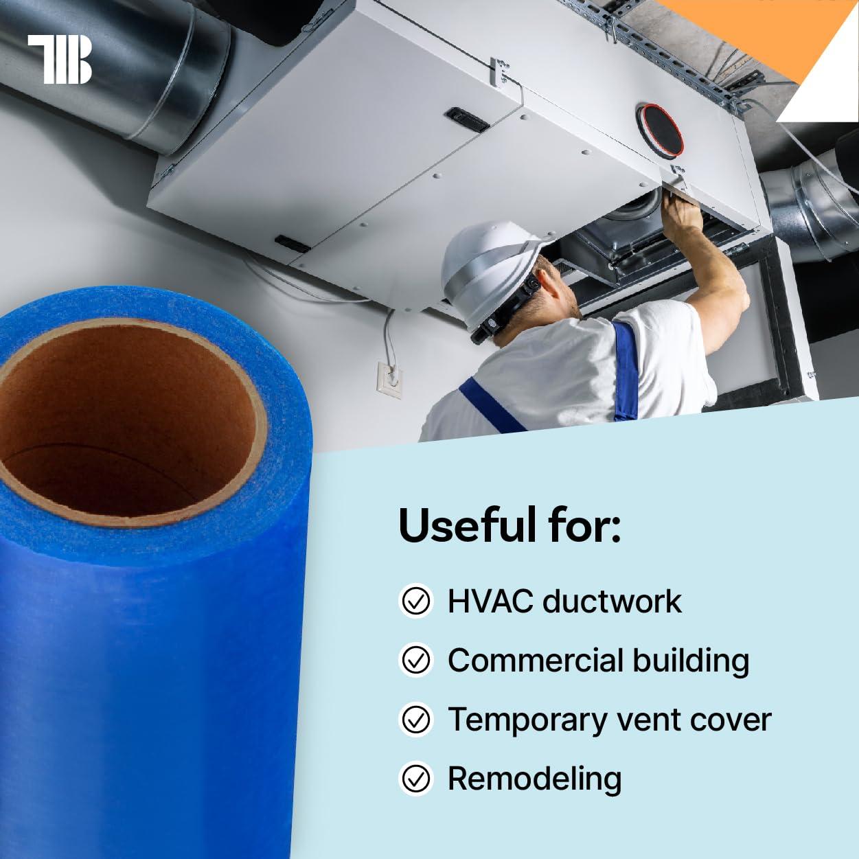 Película Protectora para Conductos TapeManBlue 61m x 61cm Azul