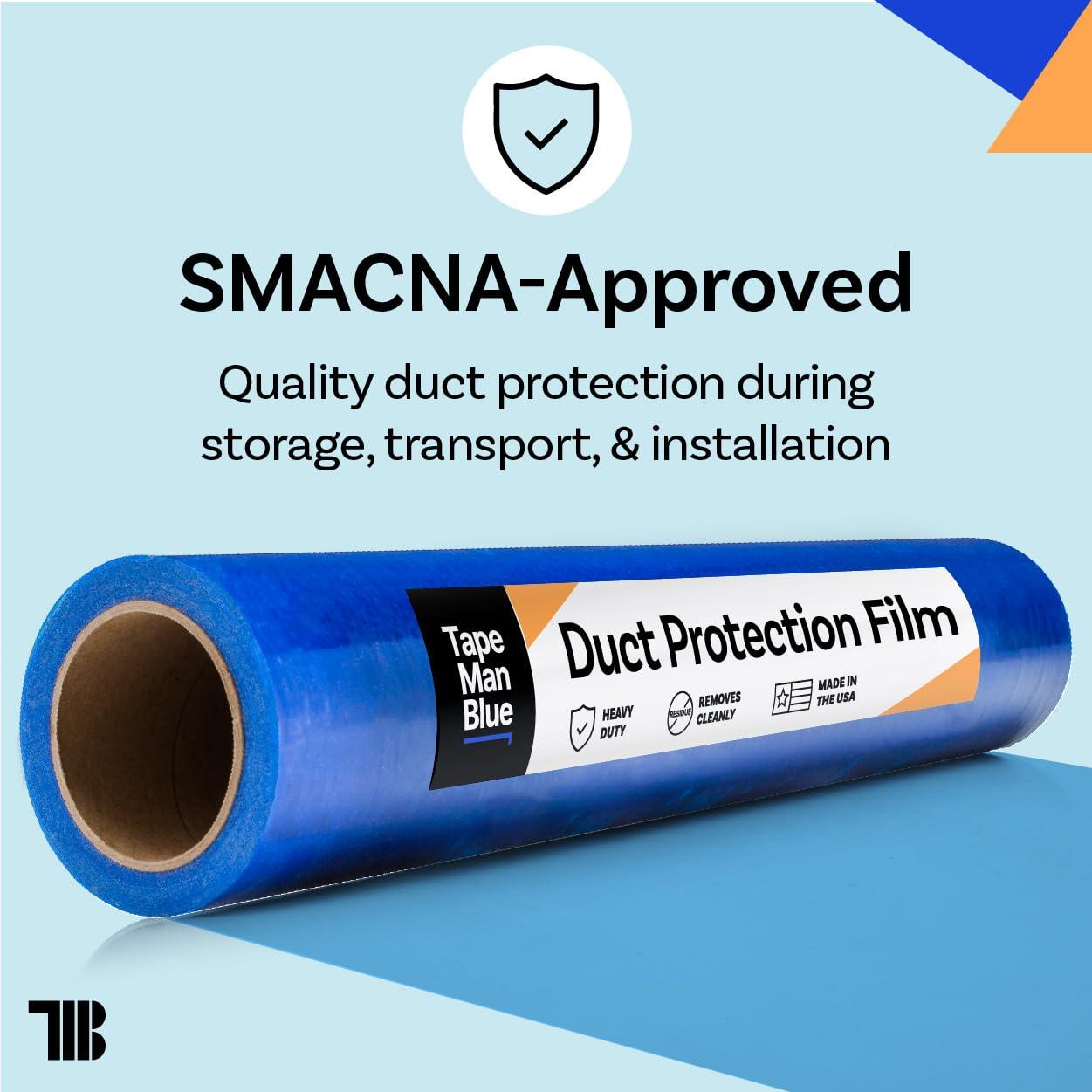 Película Protectora para Conductos TapeManBlue 61m x 61cm Azul