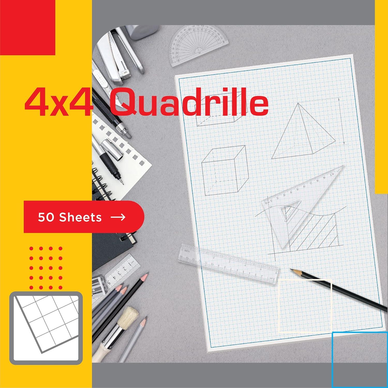 Bloc Cuadriculado Better Office 50 Hojas 27,94x43,18cm Azul
