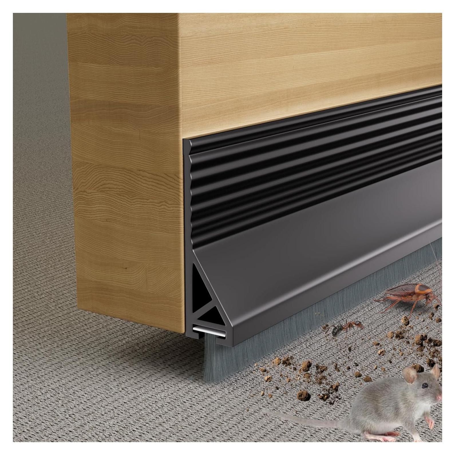 Tapón de Corrientes para Puerta ESUFEIR 99 cm con Cepillo Negro