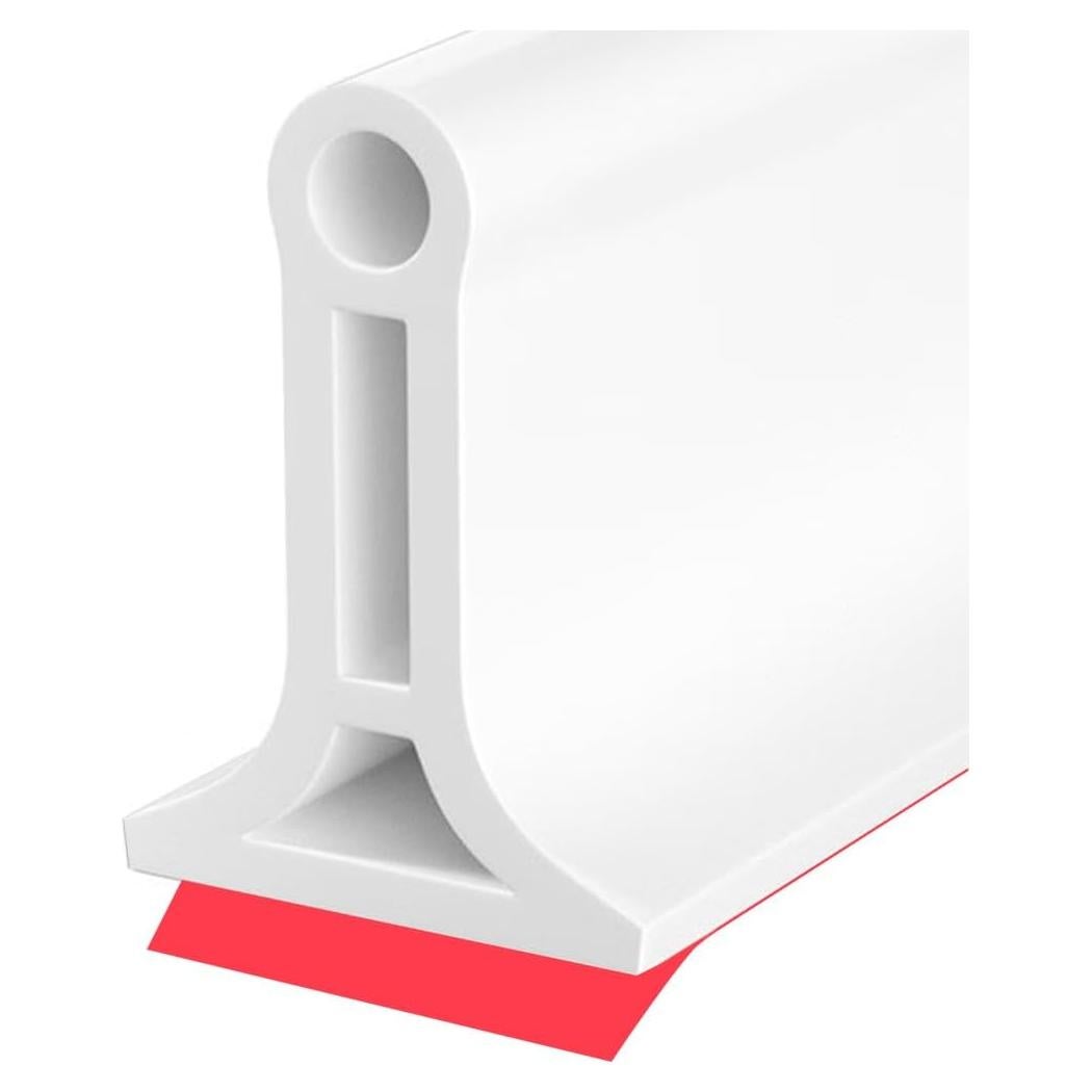 Dique de Ducha Colapsable KRUI 170 cm Silicona Blanco