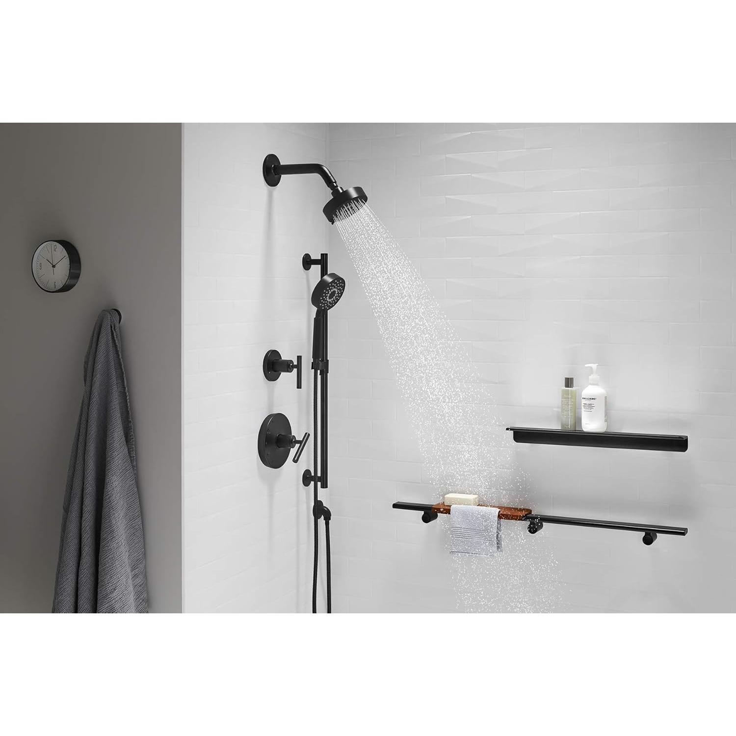 Kit de Ducha de Mano KOHLER Purist 30" Negro Mate 1.75 GPM