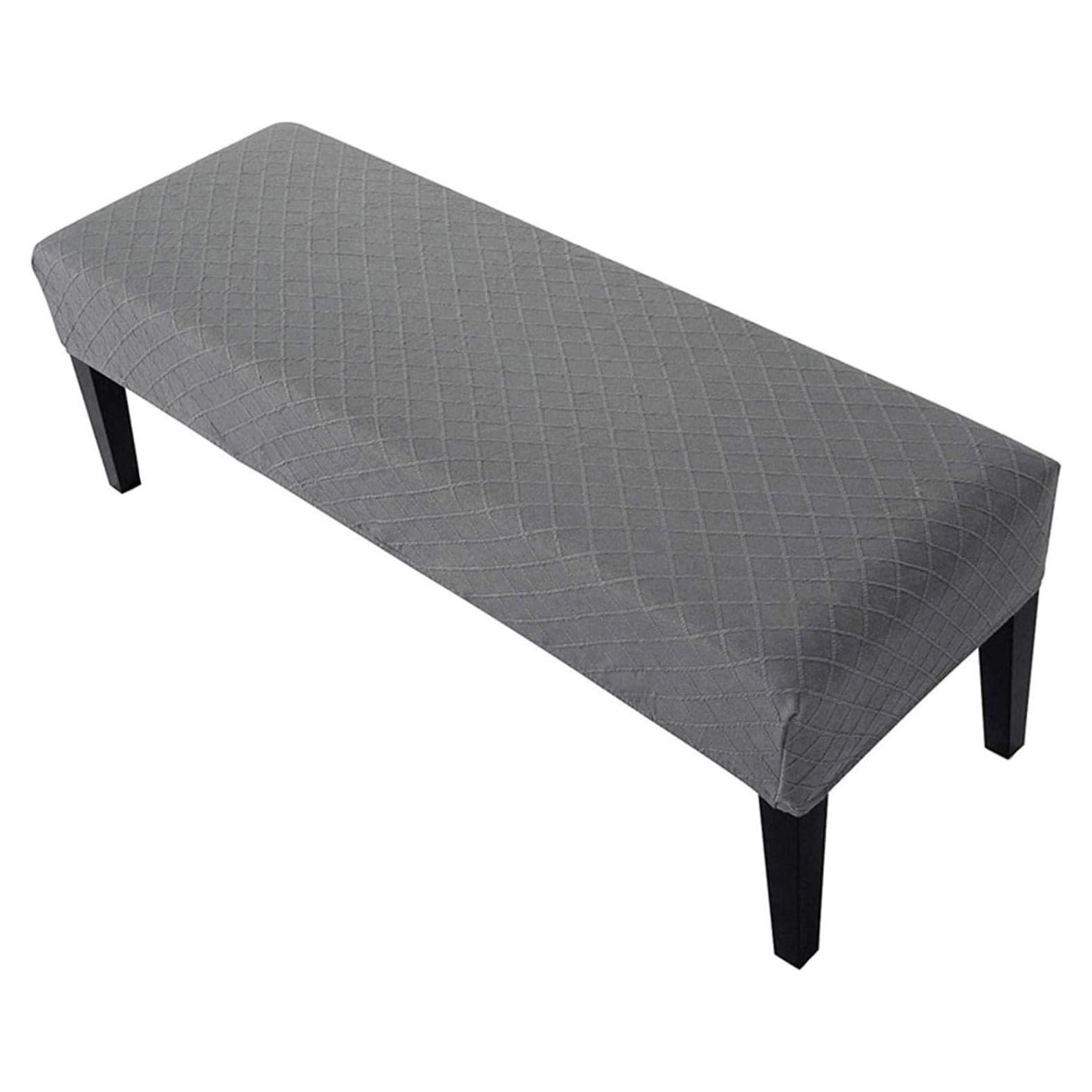 Funda de Banco de Comedor Balana Jacquard Gris Claro