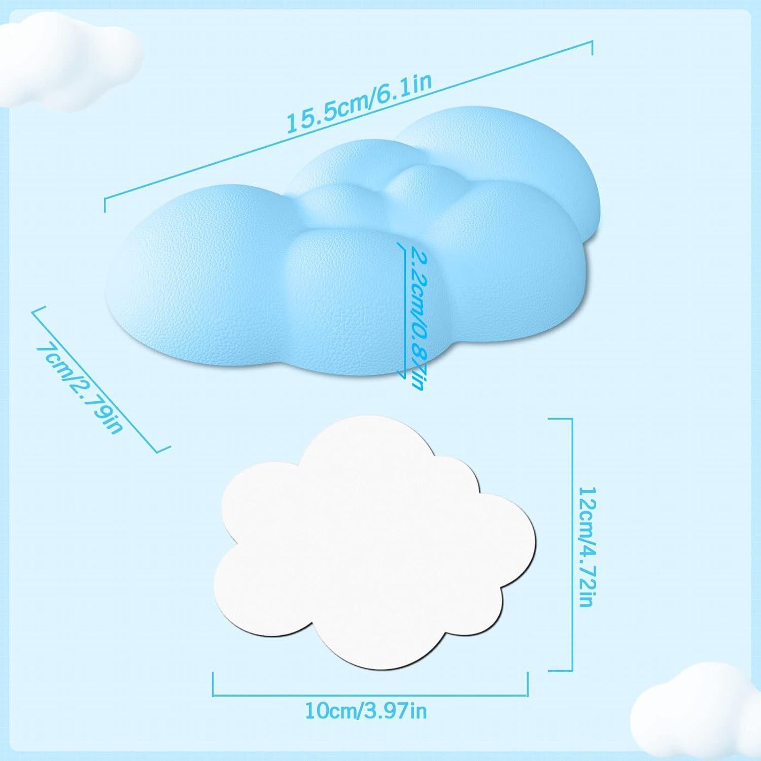 Reposamuñecas Ergonómico MANBASNAKE con Posavasos Azul