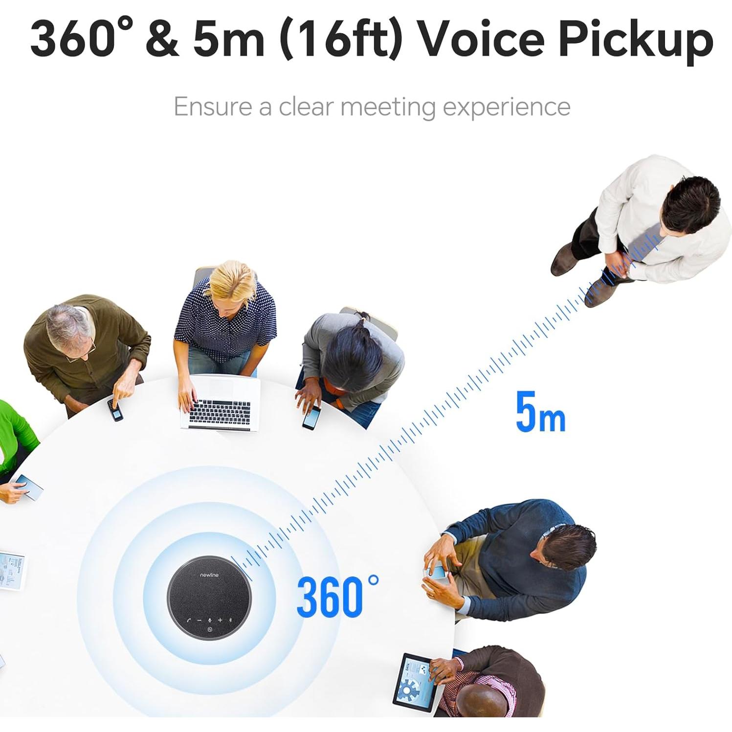 Altavoz Bluetooth NewPie para Conferencias 360° USB-C