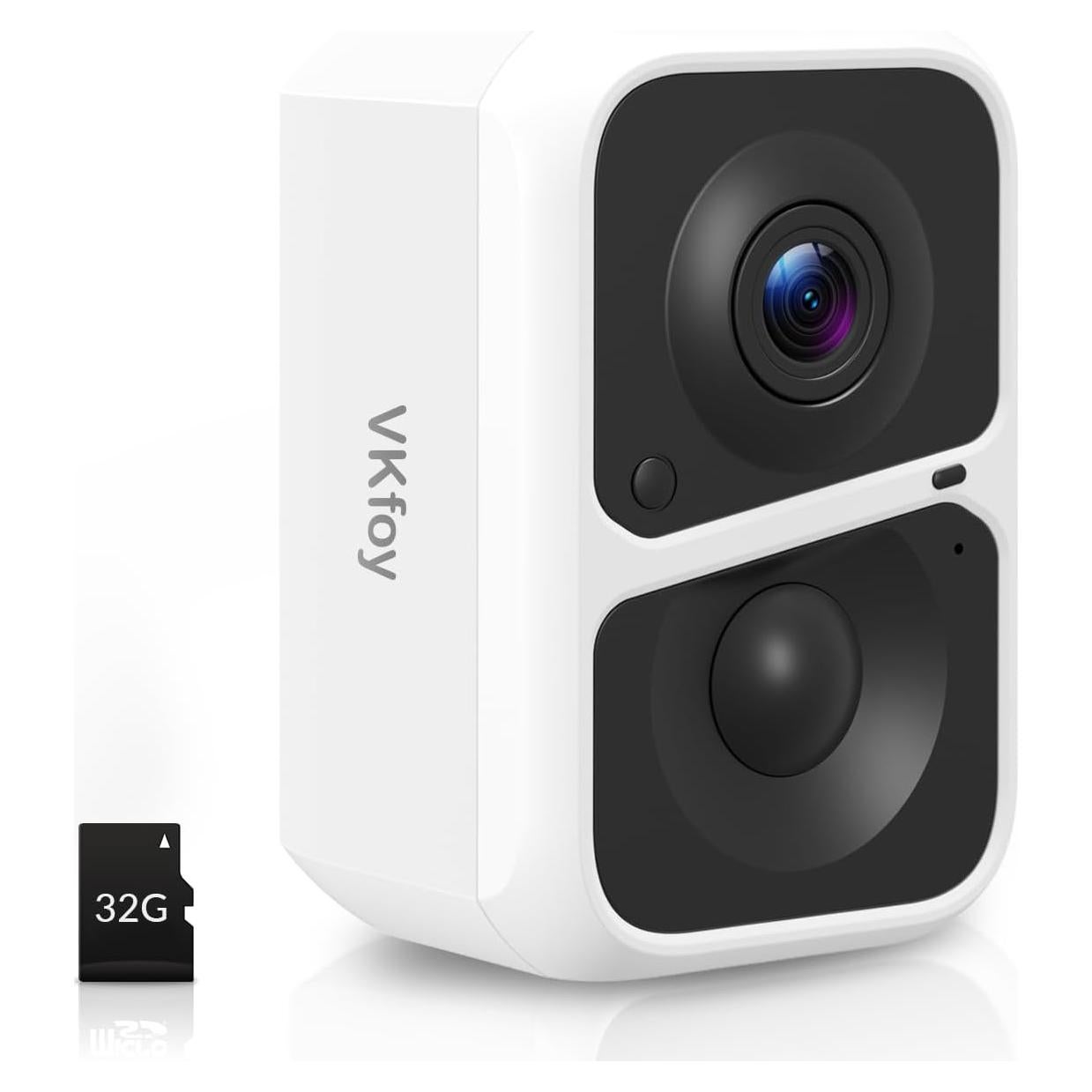 Cámara de Seguridad Inalámbrica VKfoy 2K con Visión Nocturna