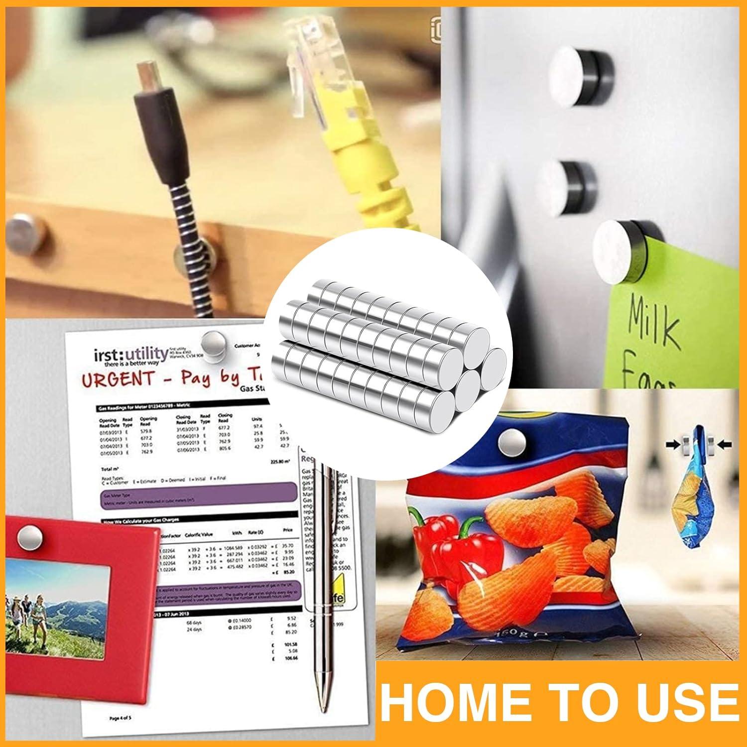 Imanes Redondos TRYMAG 6x3mm, 300 Pcs Neodimio Multiusos