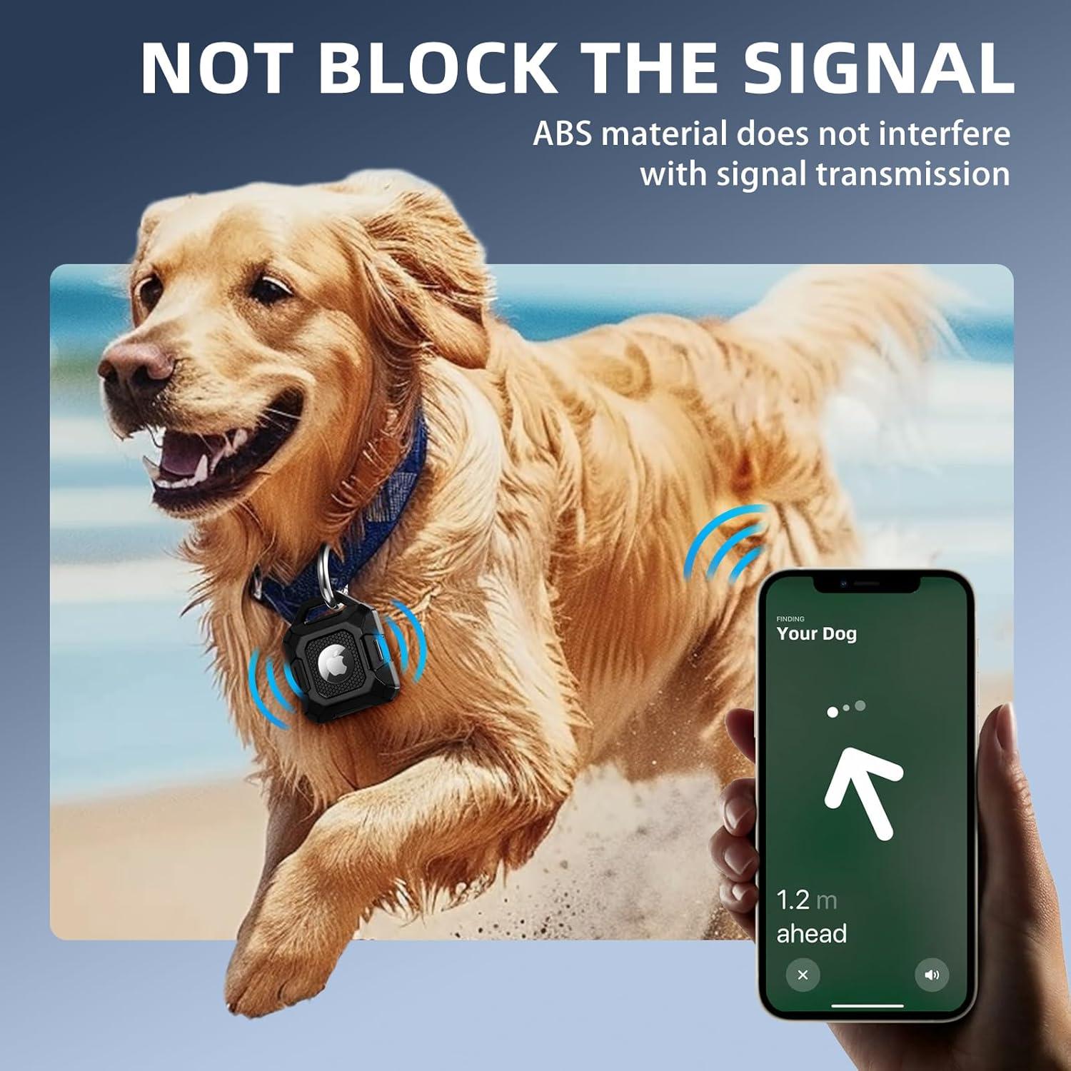 Soporte impermeable Beydoa para llavero AirTag - Negro