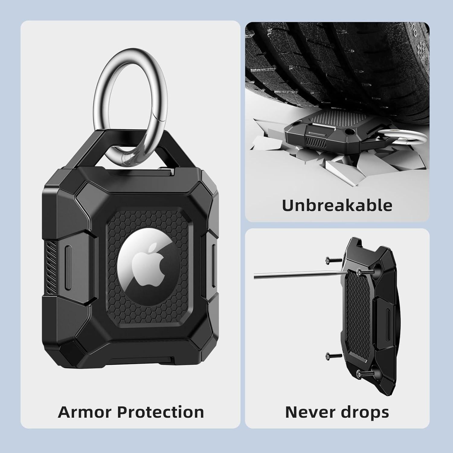 Soporte impermeable Beydoa para llavero AirTag - Negro