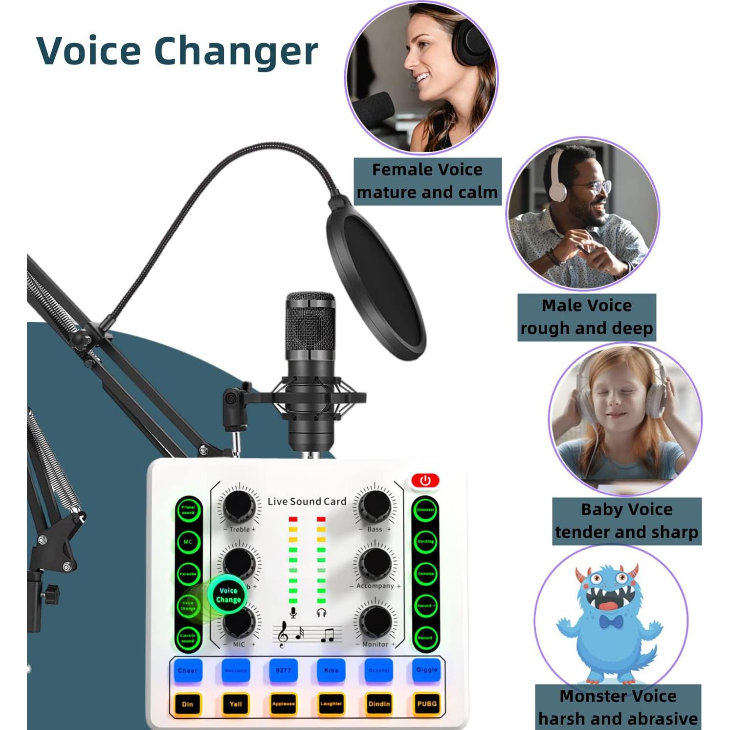 Paquete de Podcast Sktome M8 - Micrófono BM-800 y Brazo