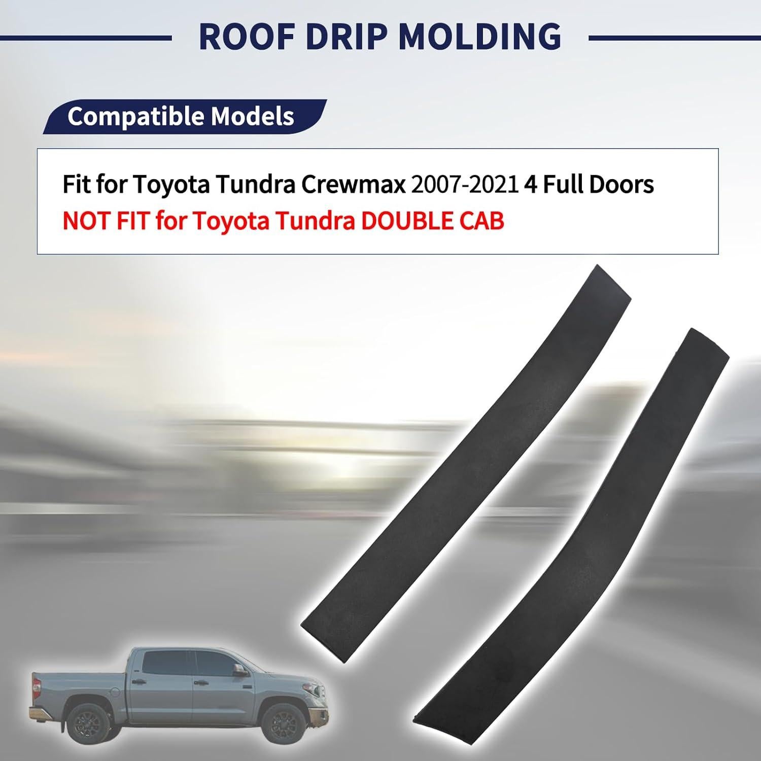 Moldura de Goteo de Techo Toyota Tundra Crewmax 2007-2021