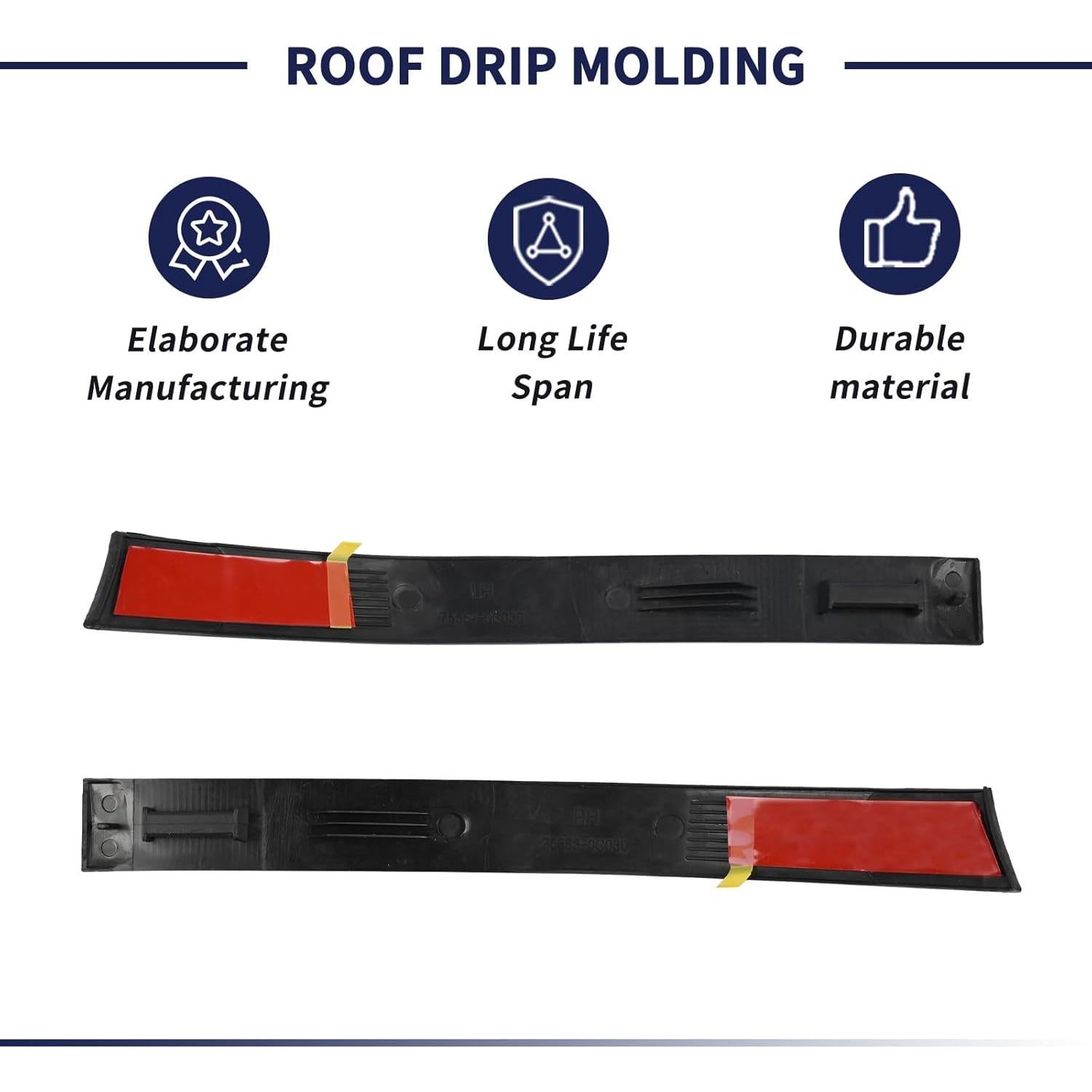 Moldura de Goteo de Techo Toyota Tundra Crewmax 2007-2021