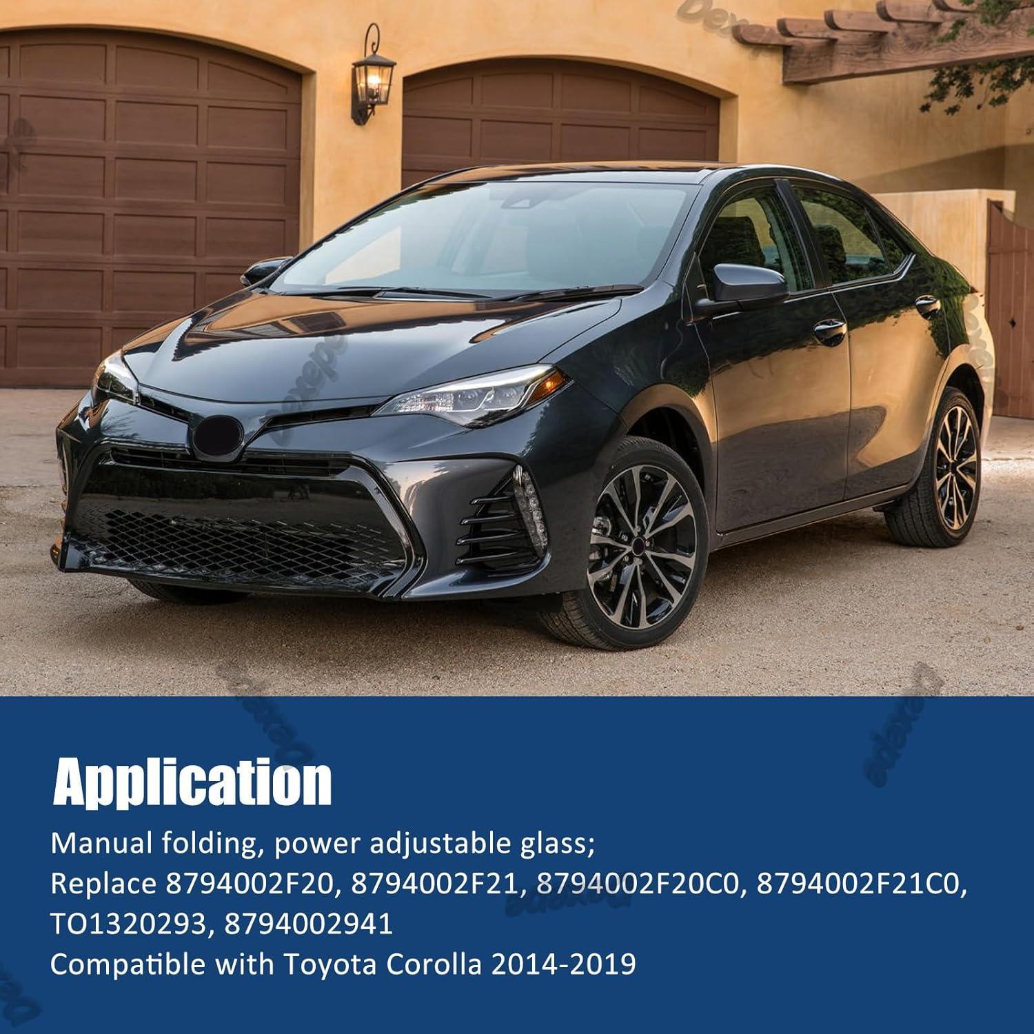 Espejo Lateral Izquierdo Dexepe para Toyota Corolla 2014-2019