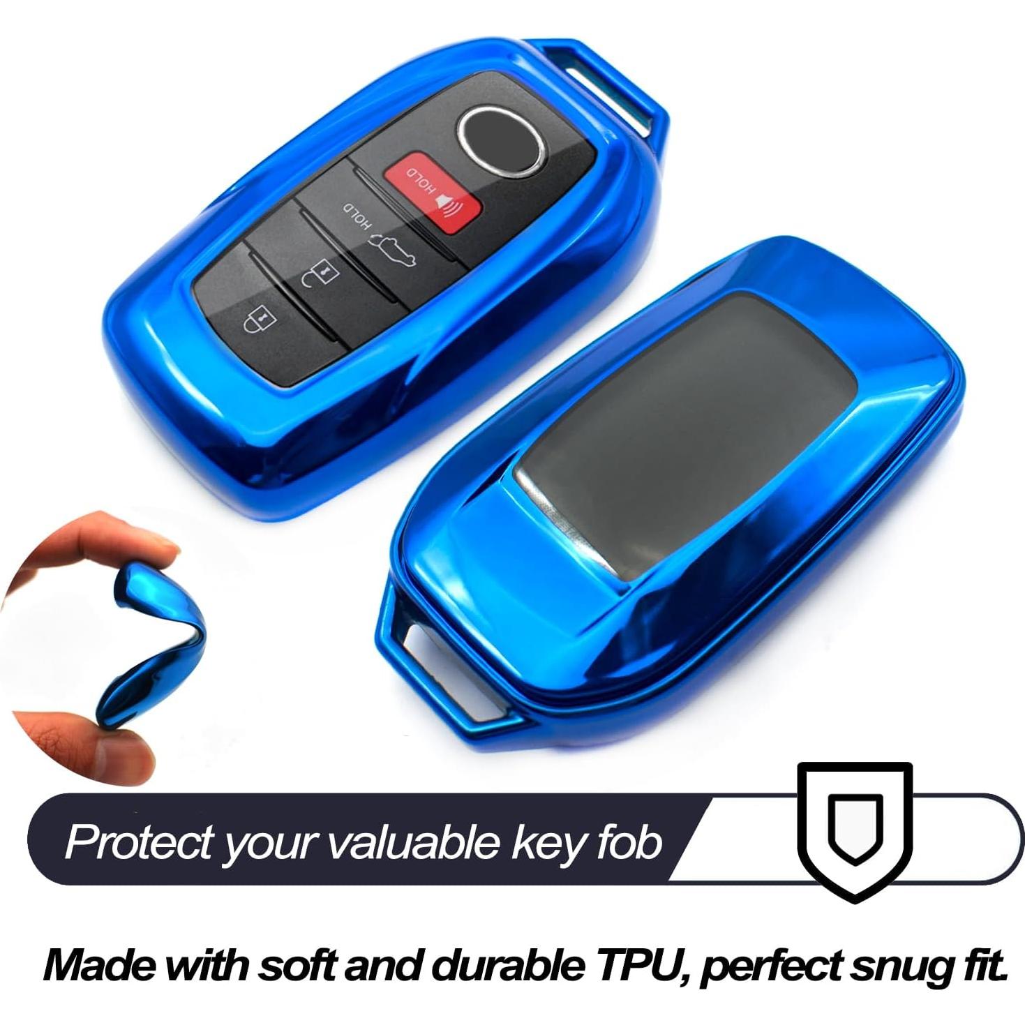 Funda de Llave TPU Azul MECHCOS para Toyota 6 Botones